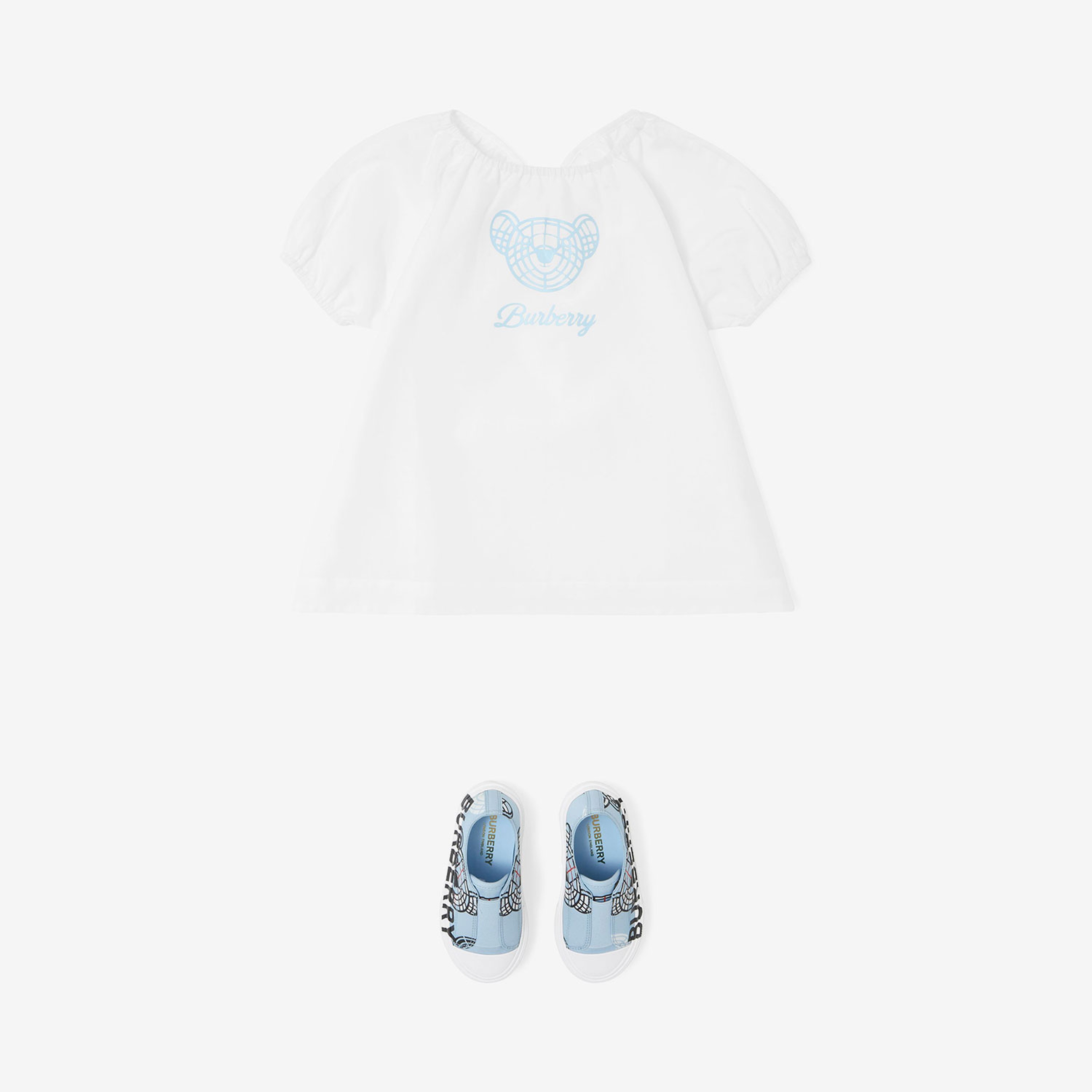 Burberry Çocuk Beyaz Elbise