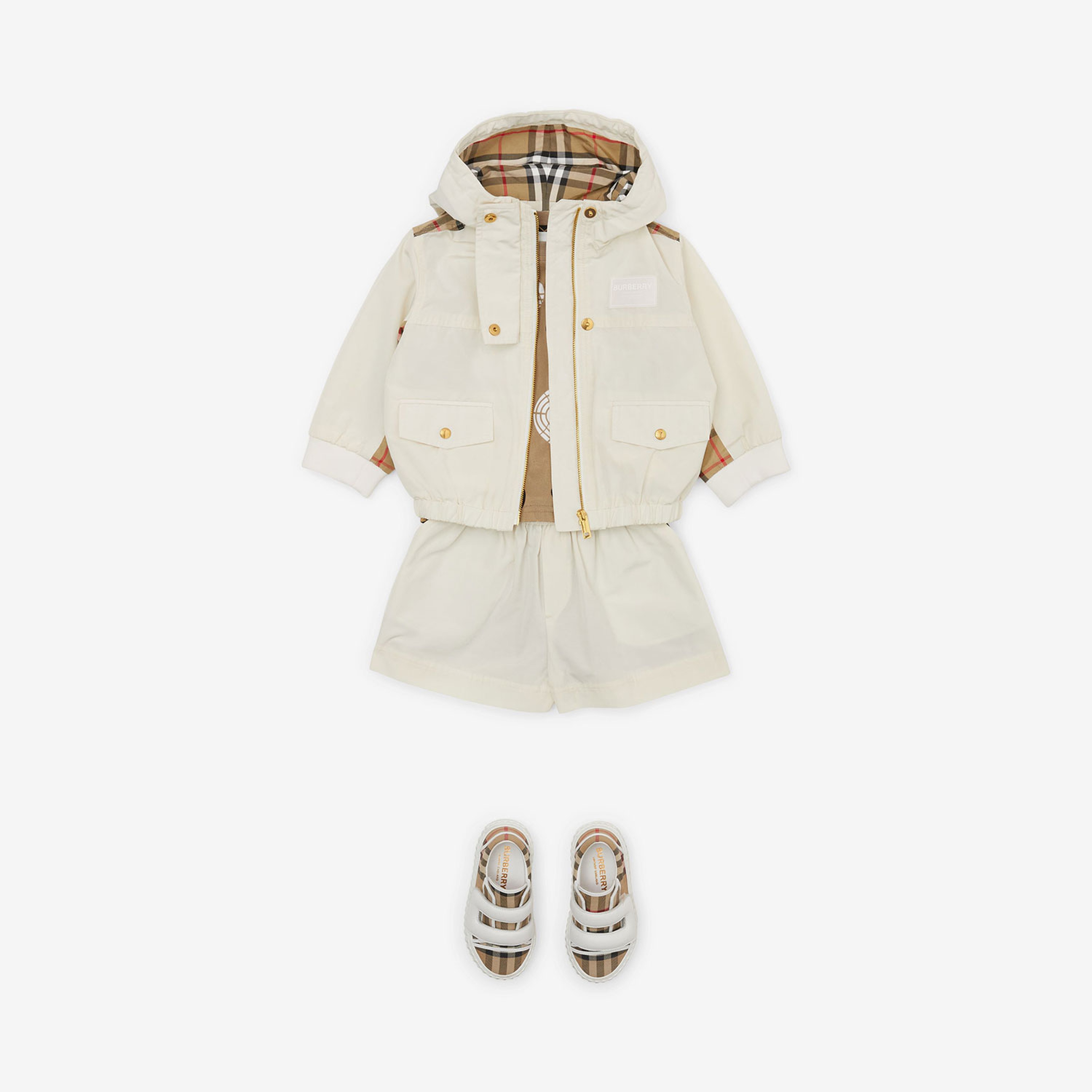 Burberry Çocuk Krem Şort