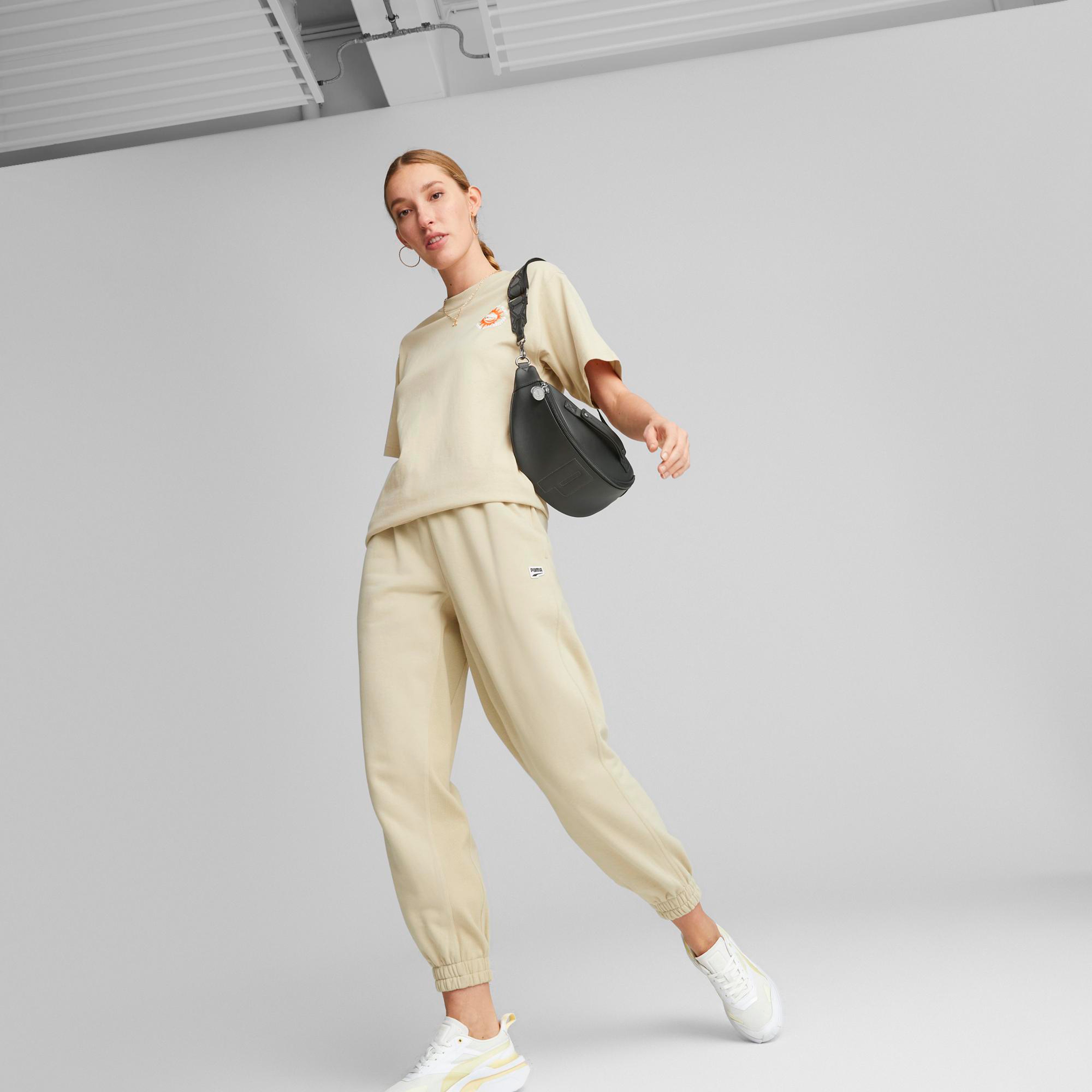 Puma Downtown Kadın Bej Eşofman Altı