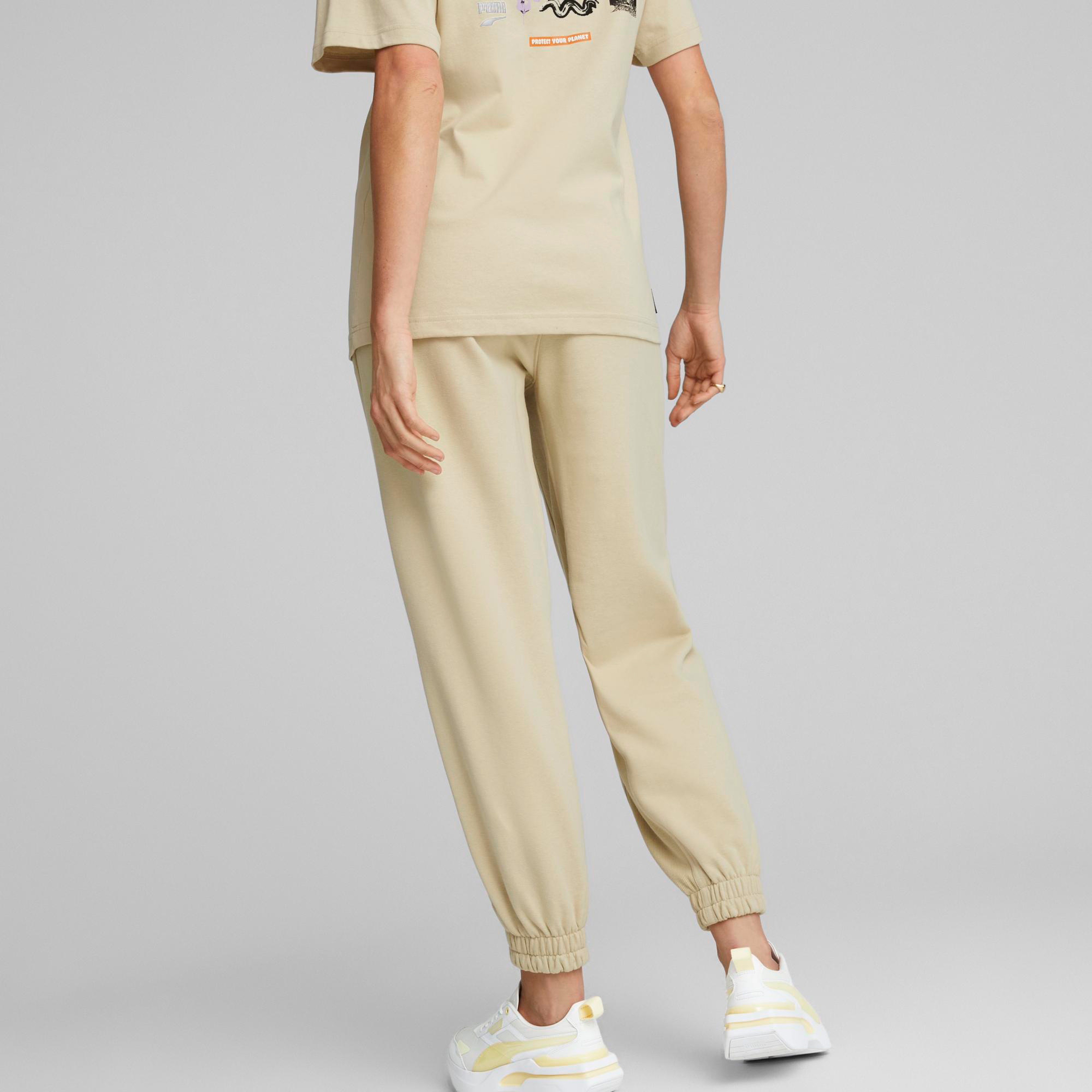 Puma Downtown Kadın Bej Eşofman Altı