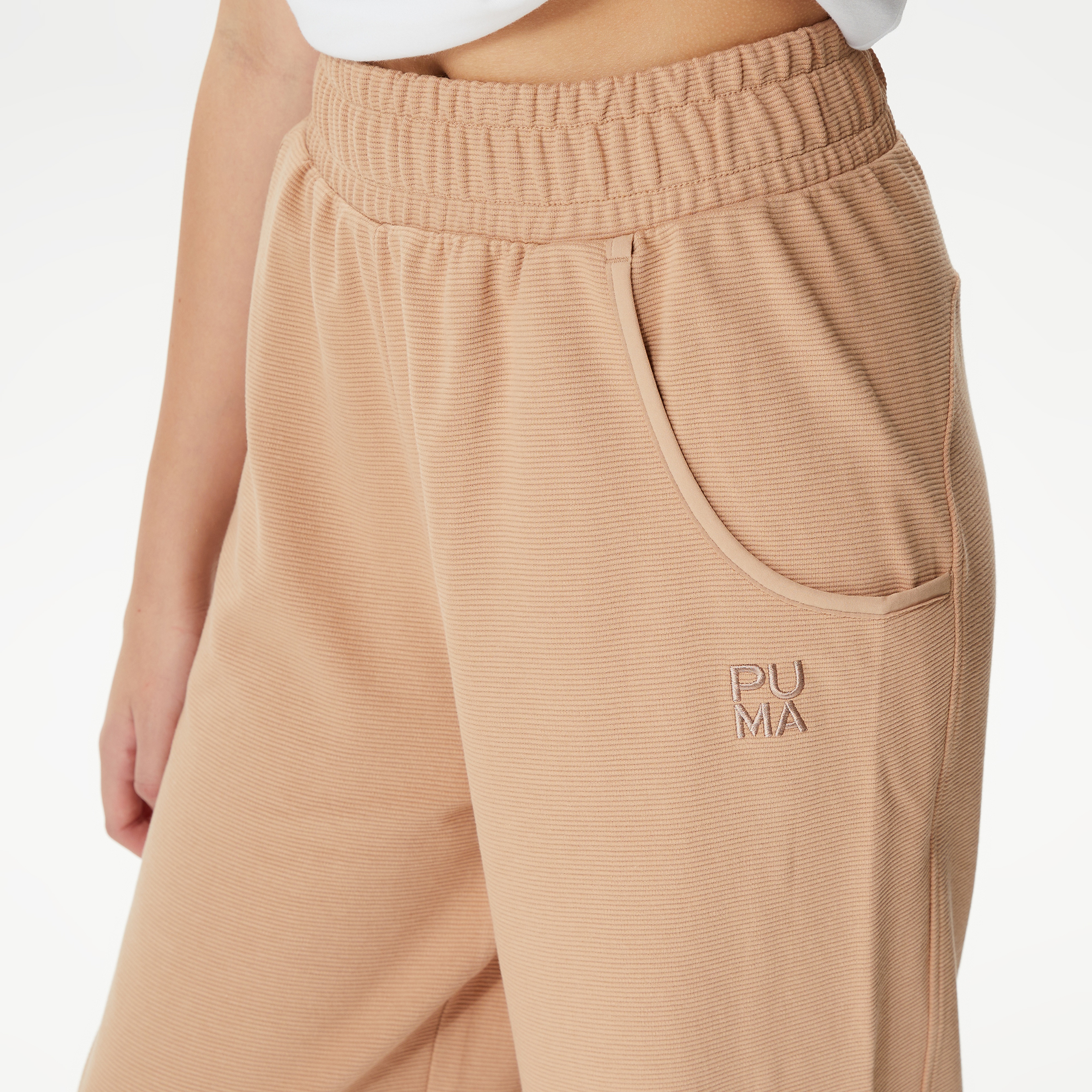 Puma Infuse Wide Leg Kadın Bej Eşofman Altı