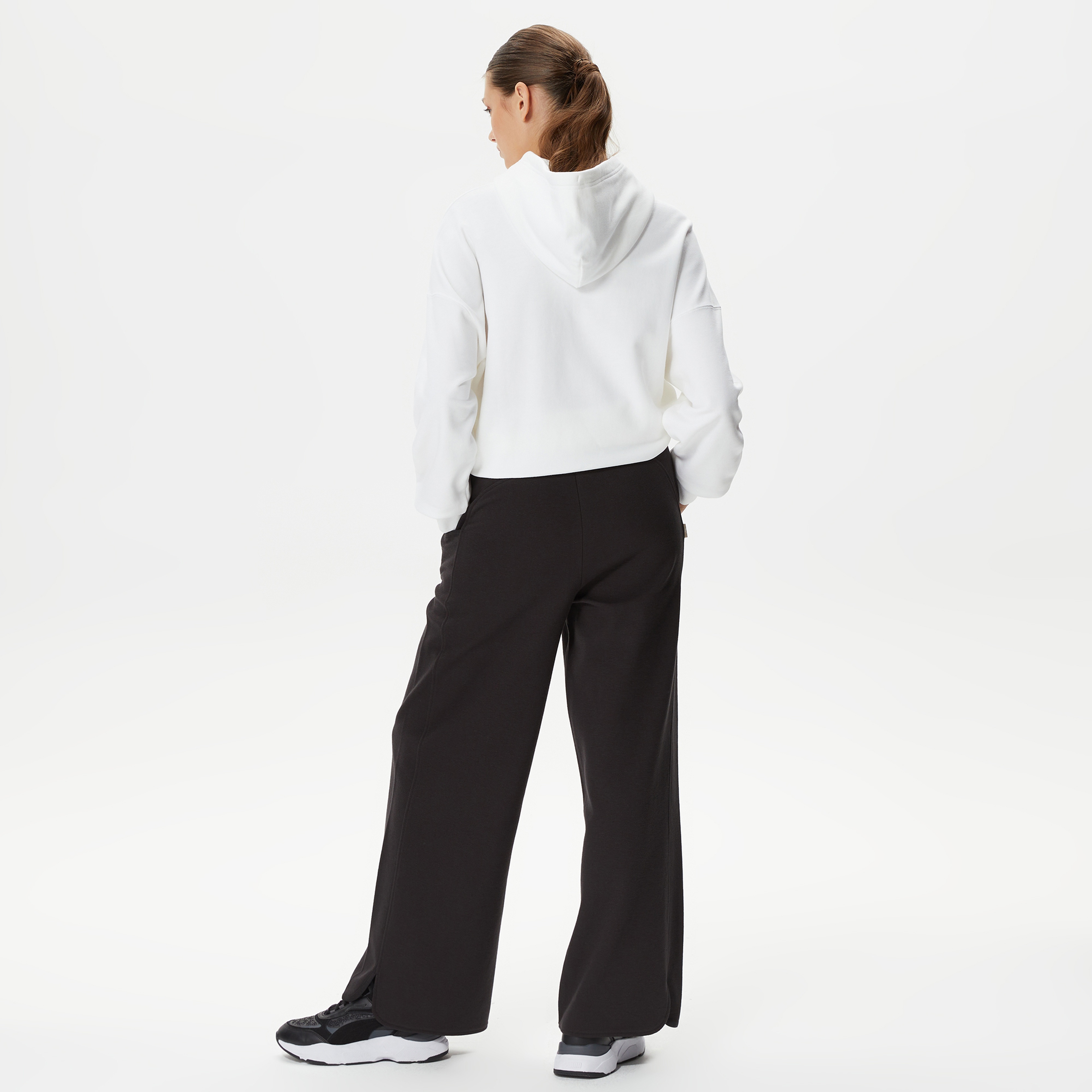 Puma Infuse Wide Leg Kadın Siyah Eşofman Altı