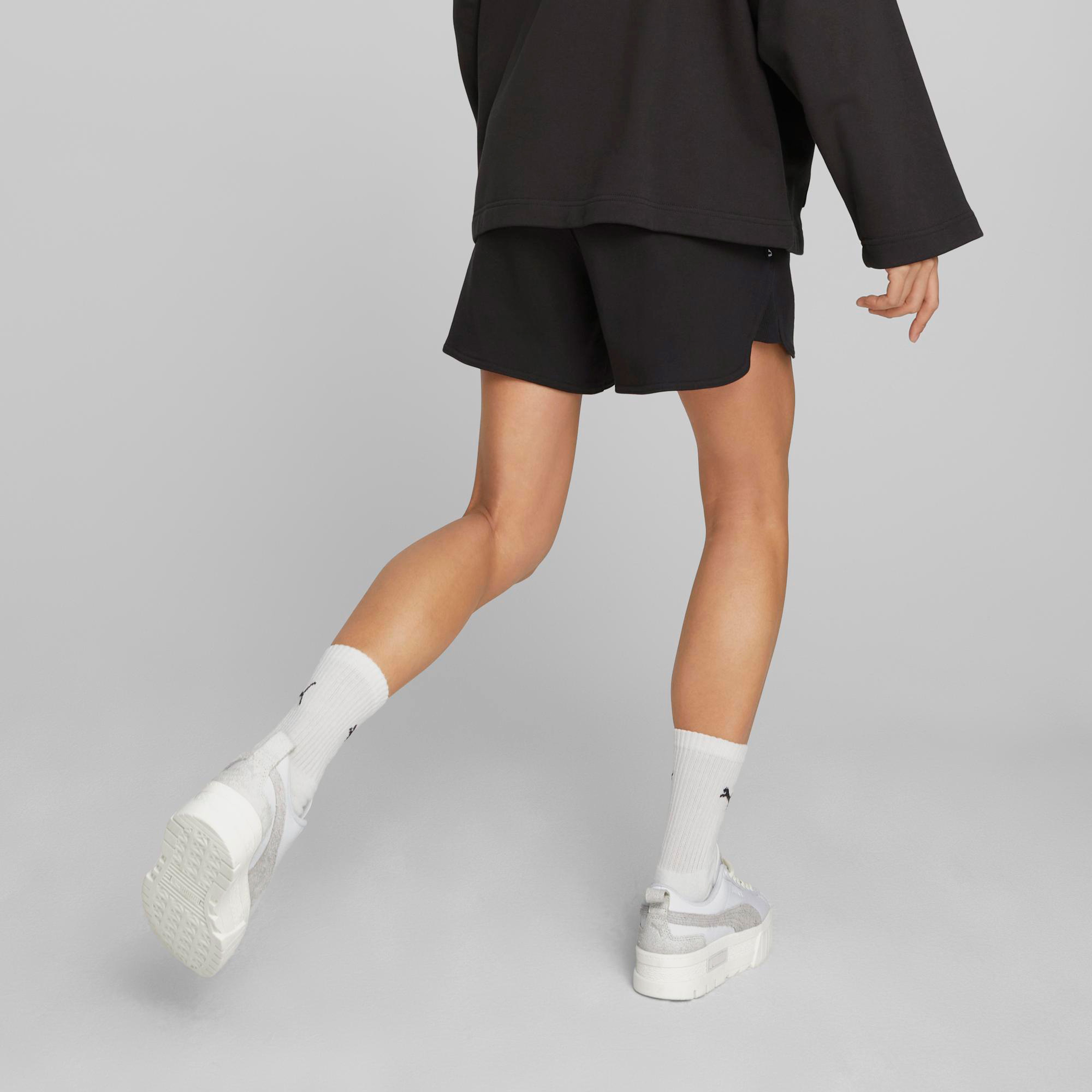 Puma Downtown High Waist Kadın Siyah Şort