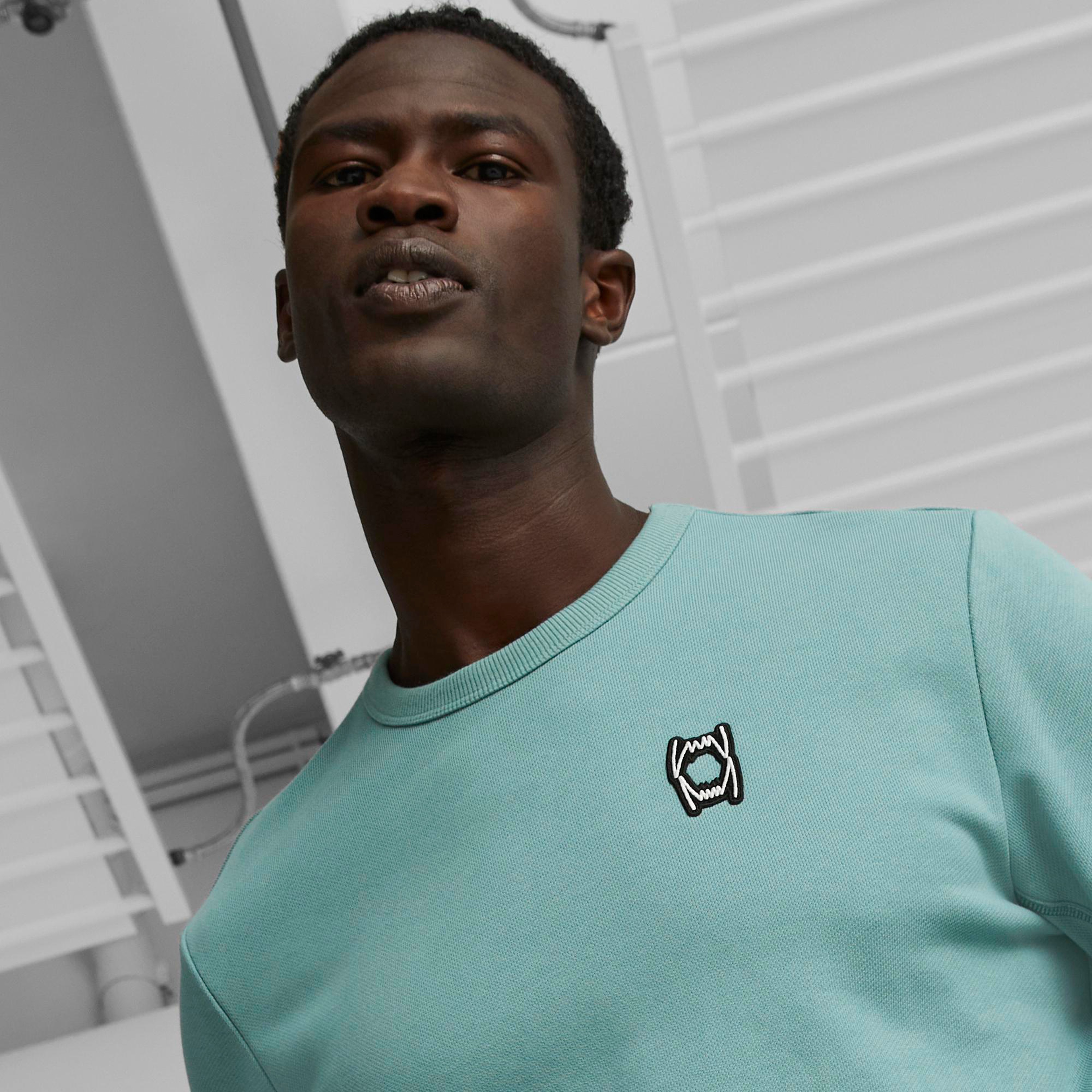 Puma Pivot Crew EMB Erkek Yeşil Sweatshirt