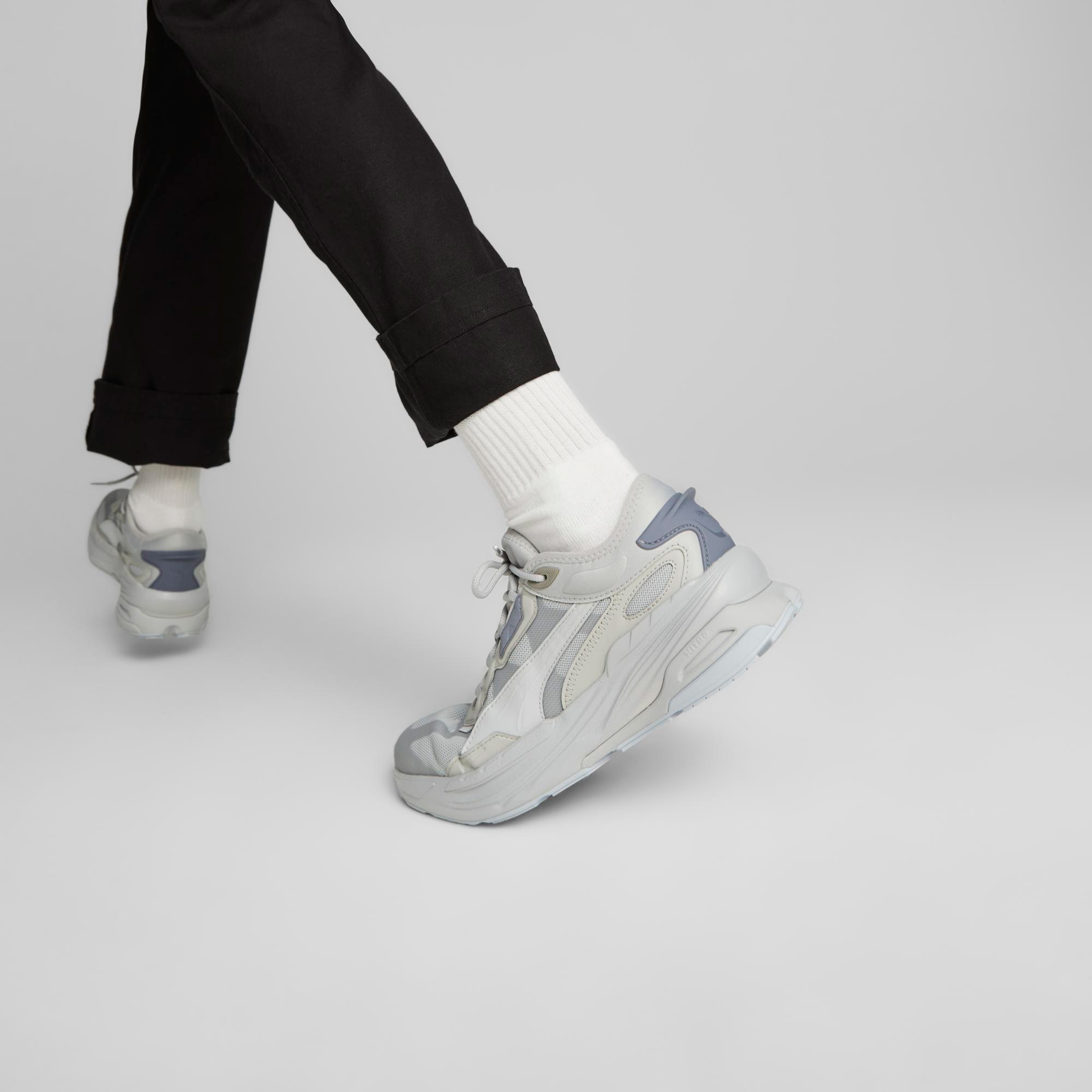 Puma Extent Nitro Mono Unisex Gri Spor Ayakkabı