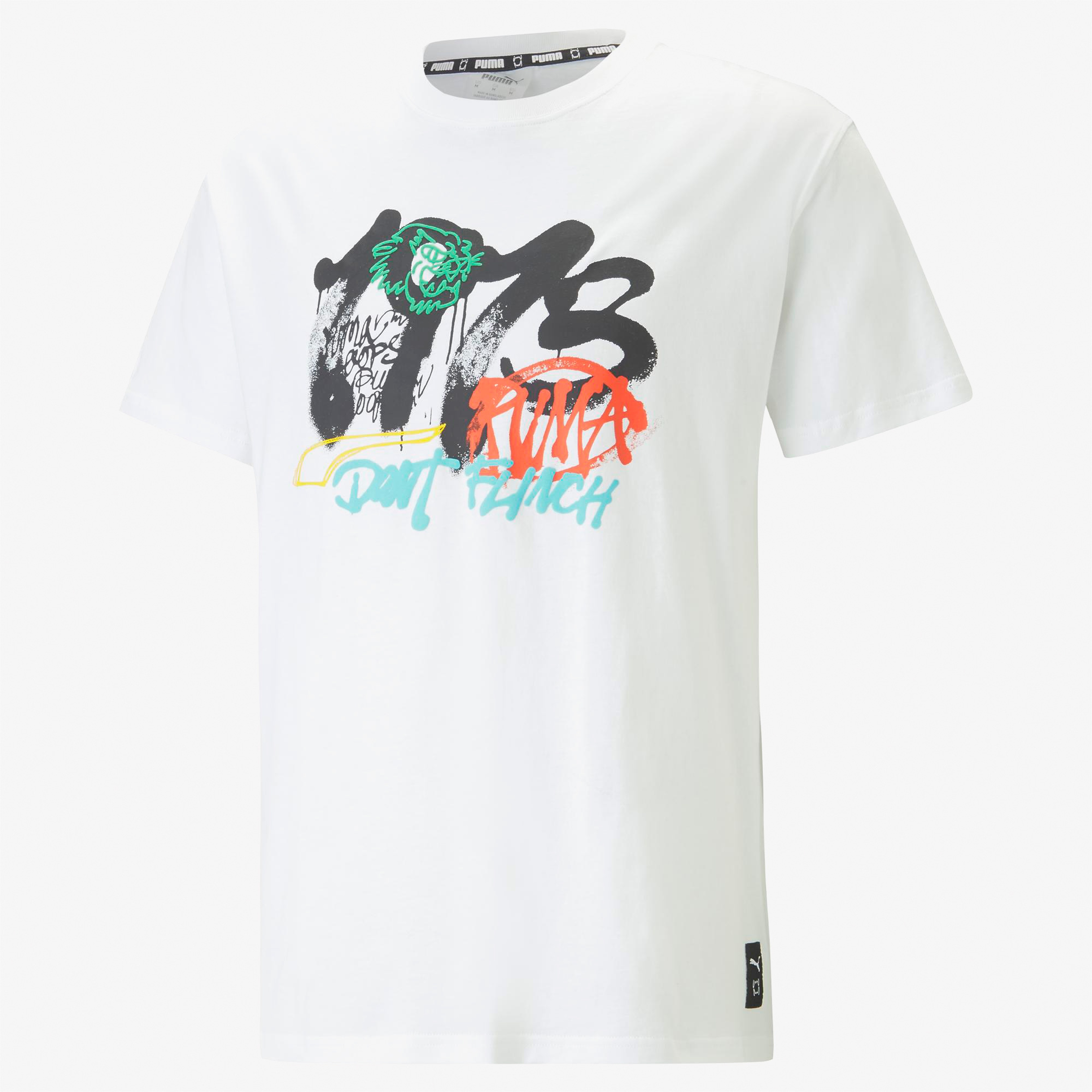 Puma Showcase Erkek Beyaz T-Shirt