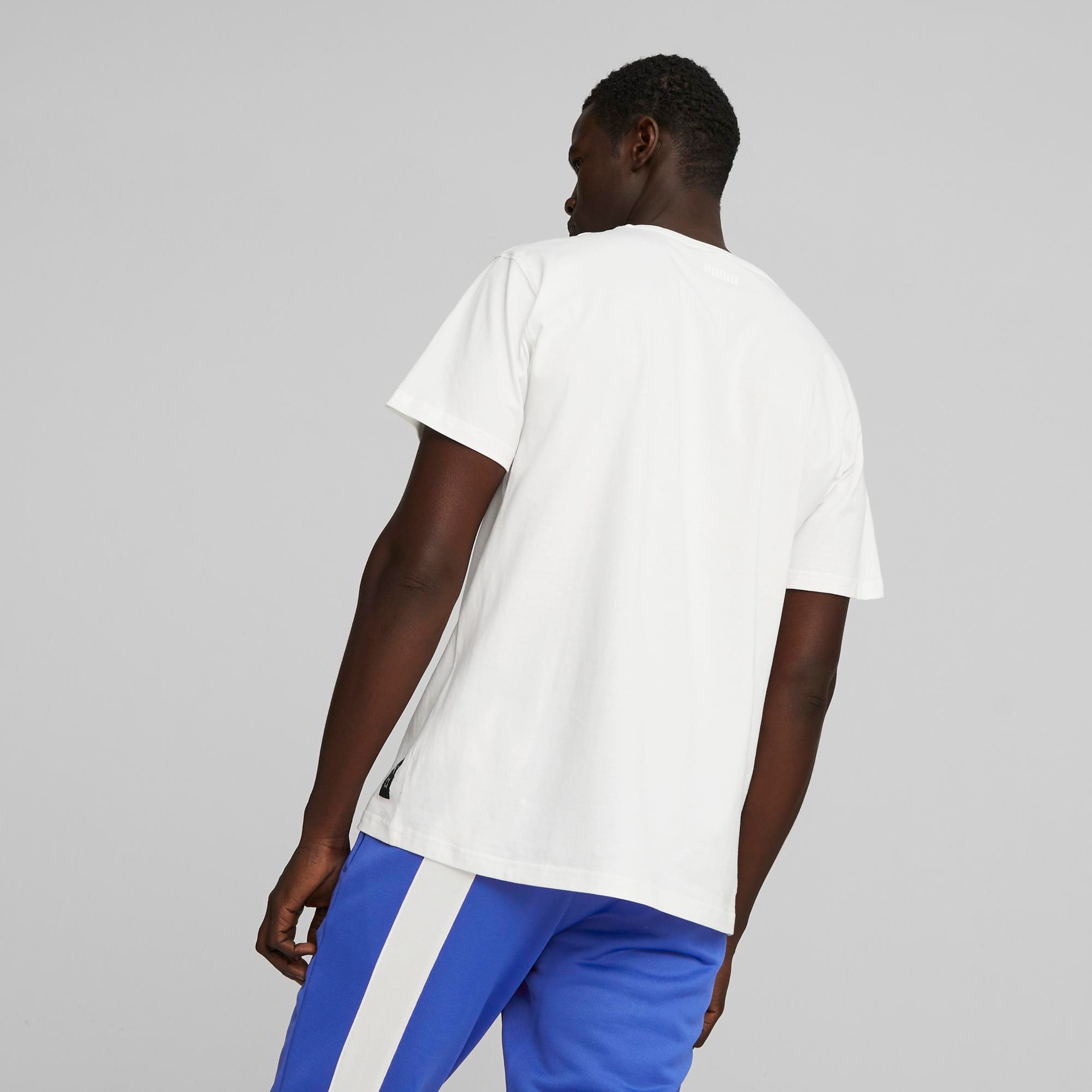 Puma Showcase Erkek Beyaz T-Shirt