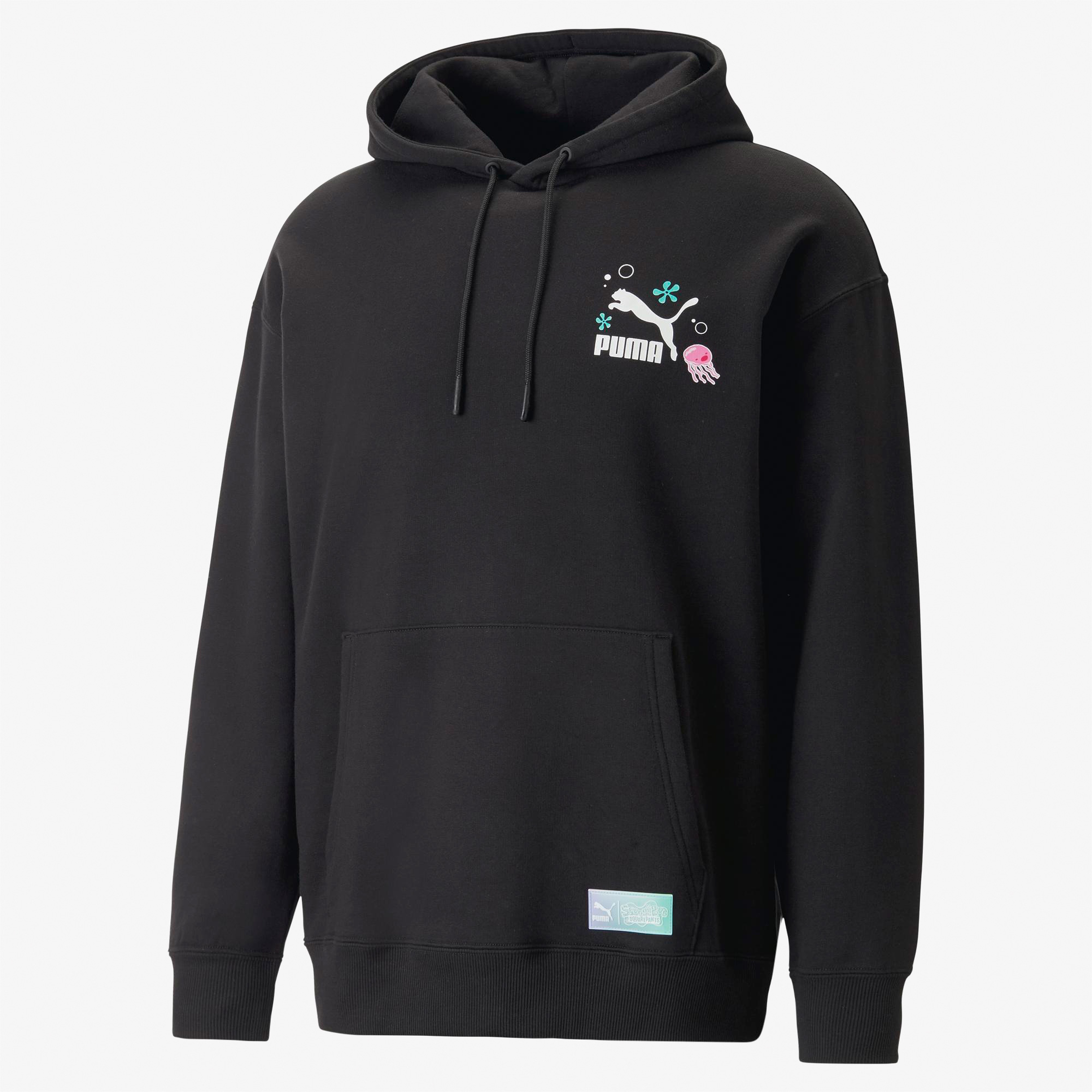 Puma X Spongebob Graphic Erkek Siyah Hoodie