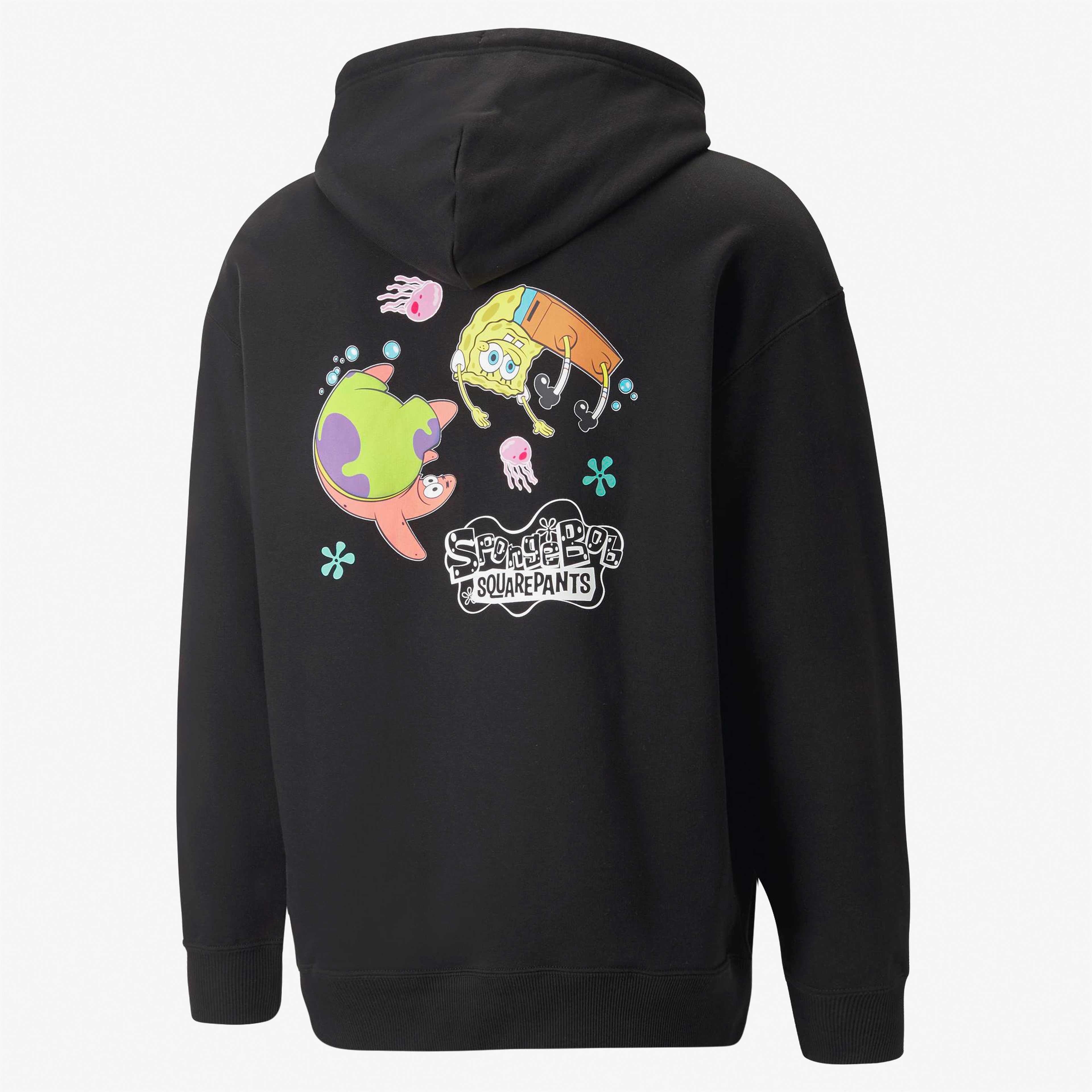 Puma X Spongebob Graphic Erkek Siyah Hoodie