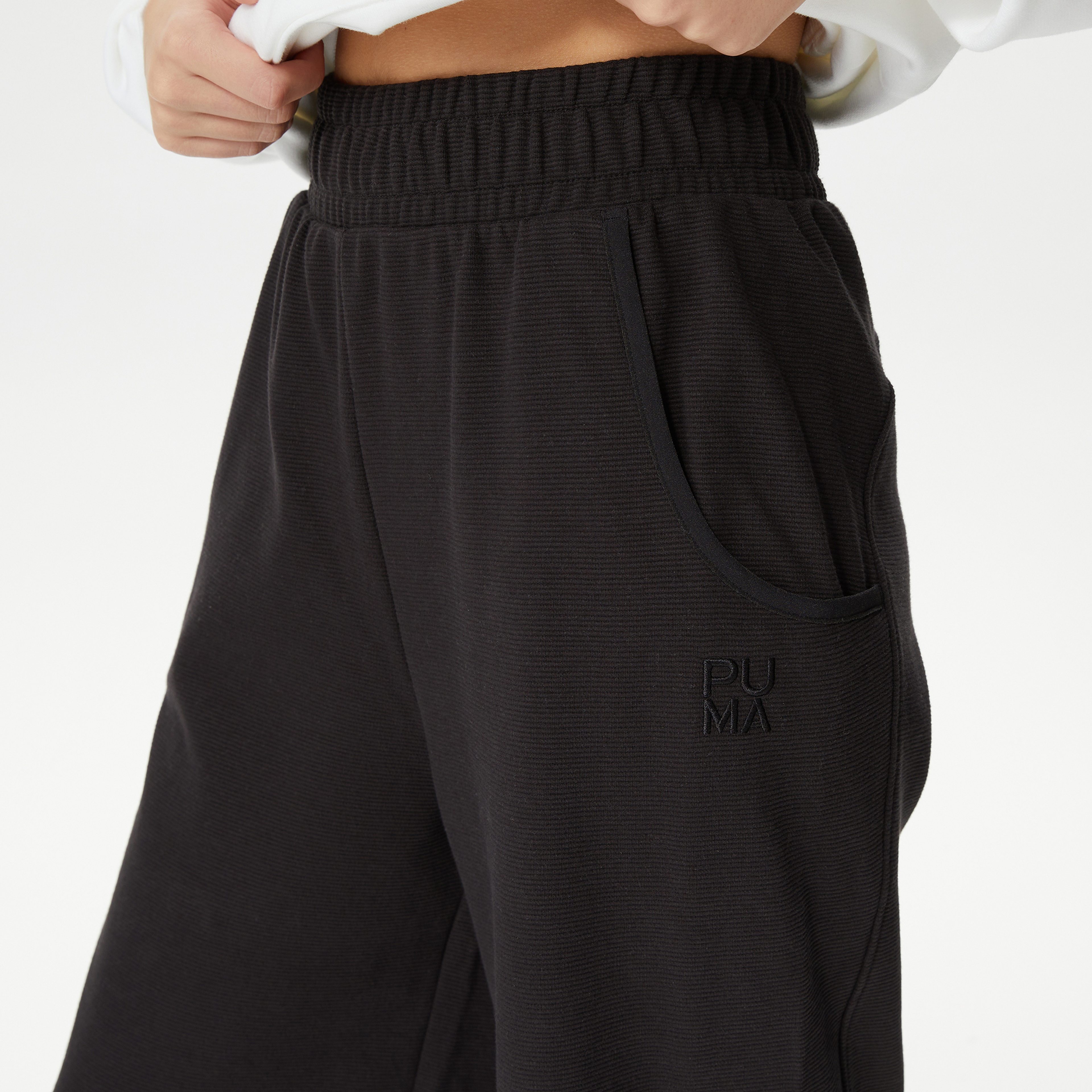 Puma Infuse Wide Leg Kadın Siyah Eşofman Altı