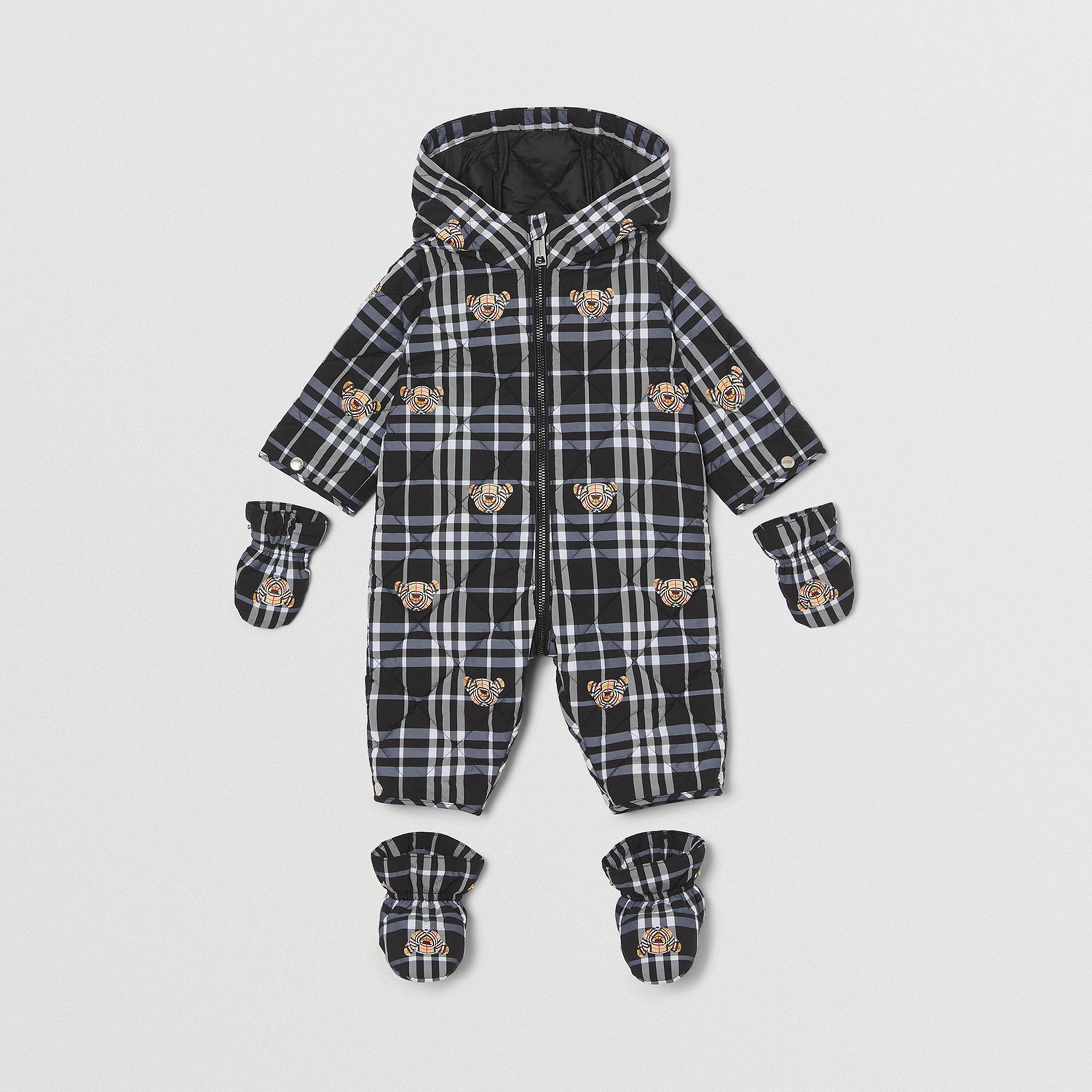 Burberry Çocuk Siyah Mont