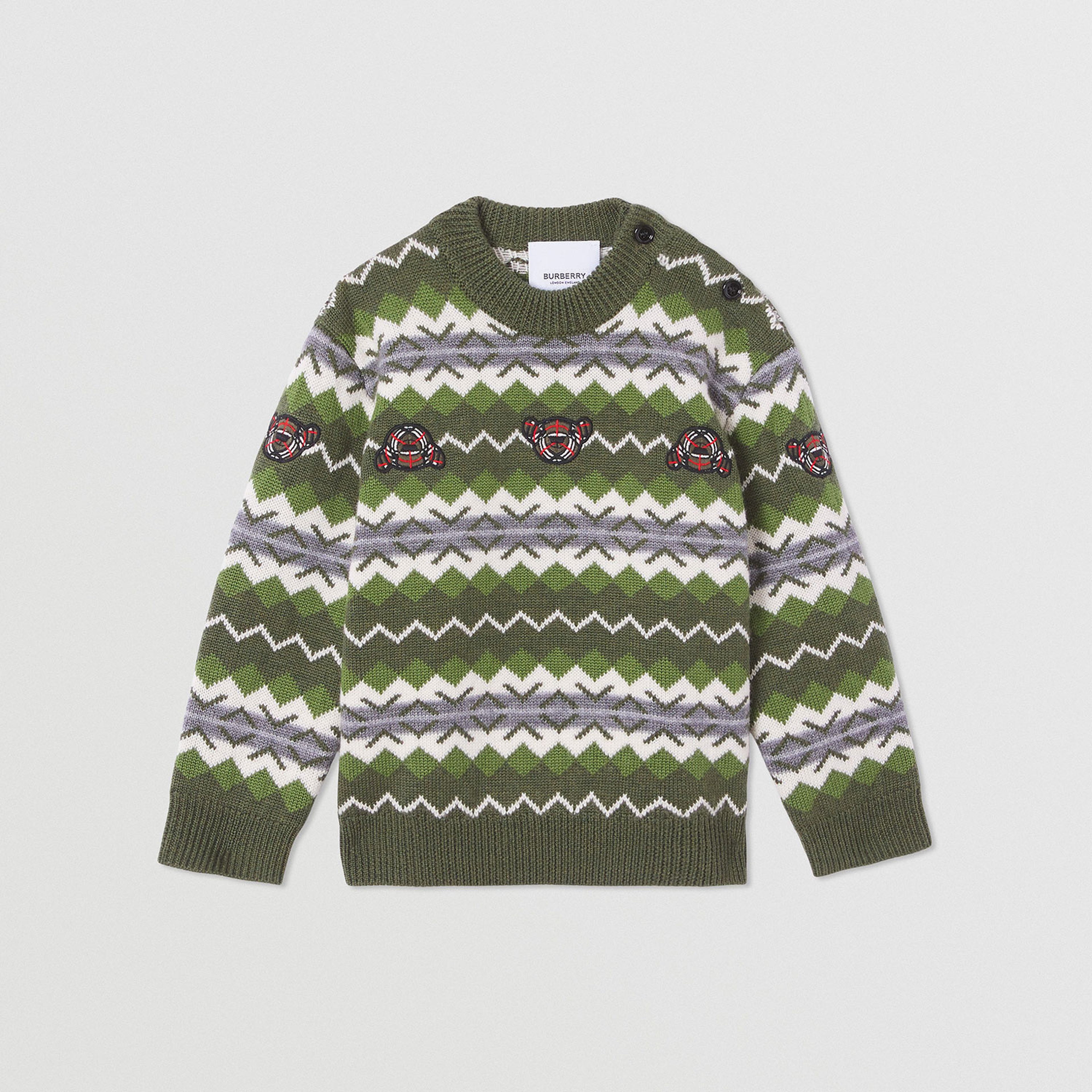 Burberry Çocuk Yeşil Triko