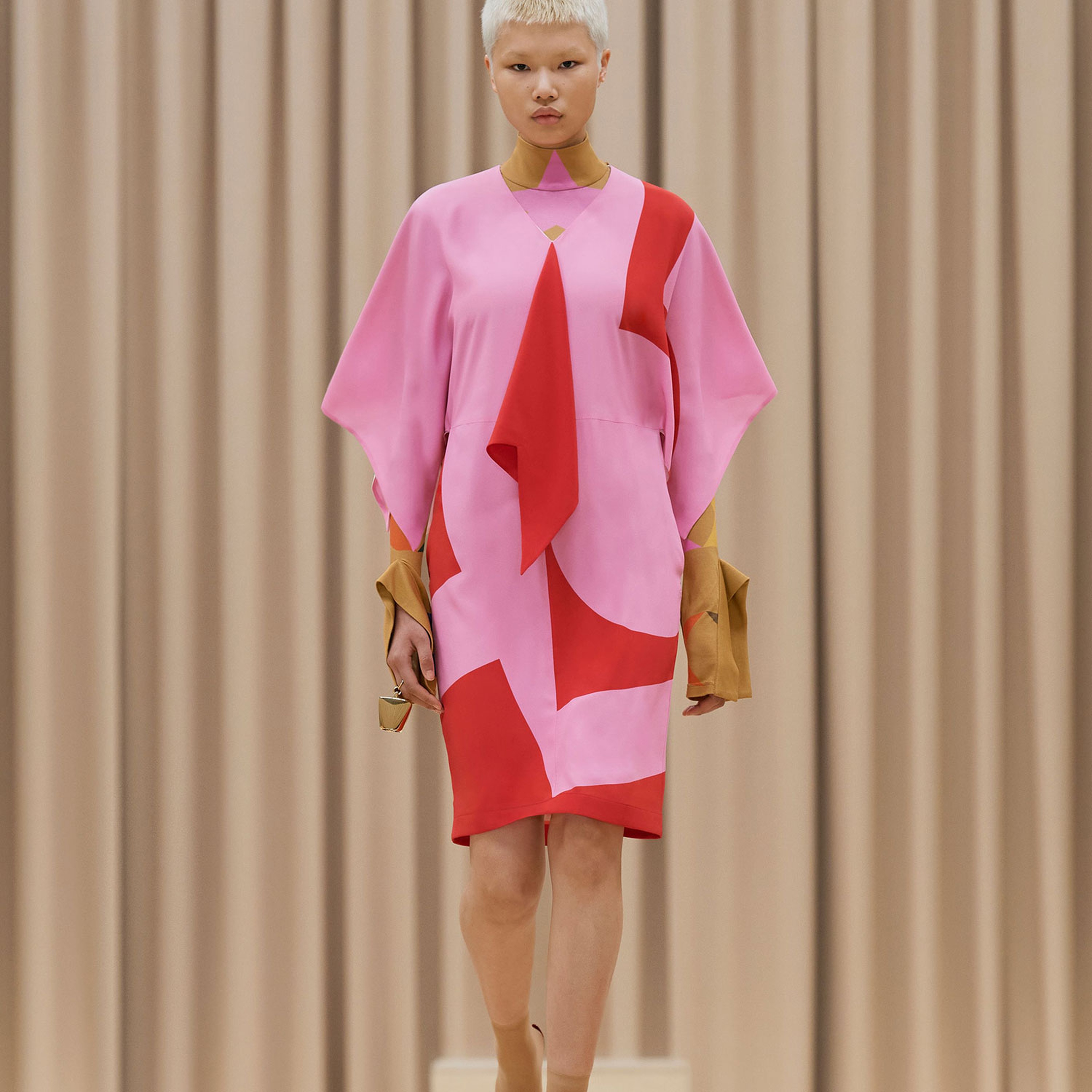 Burberry Kadın Pembe Elbise