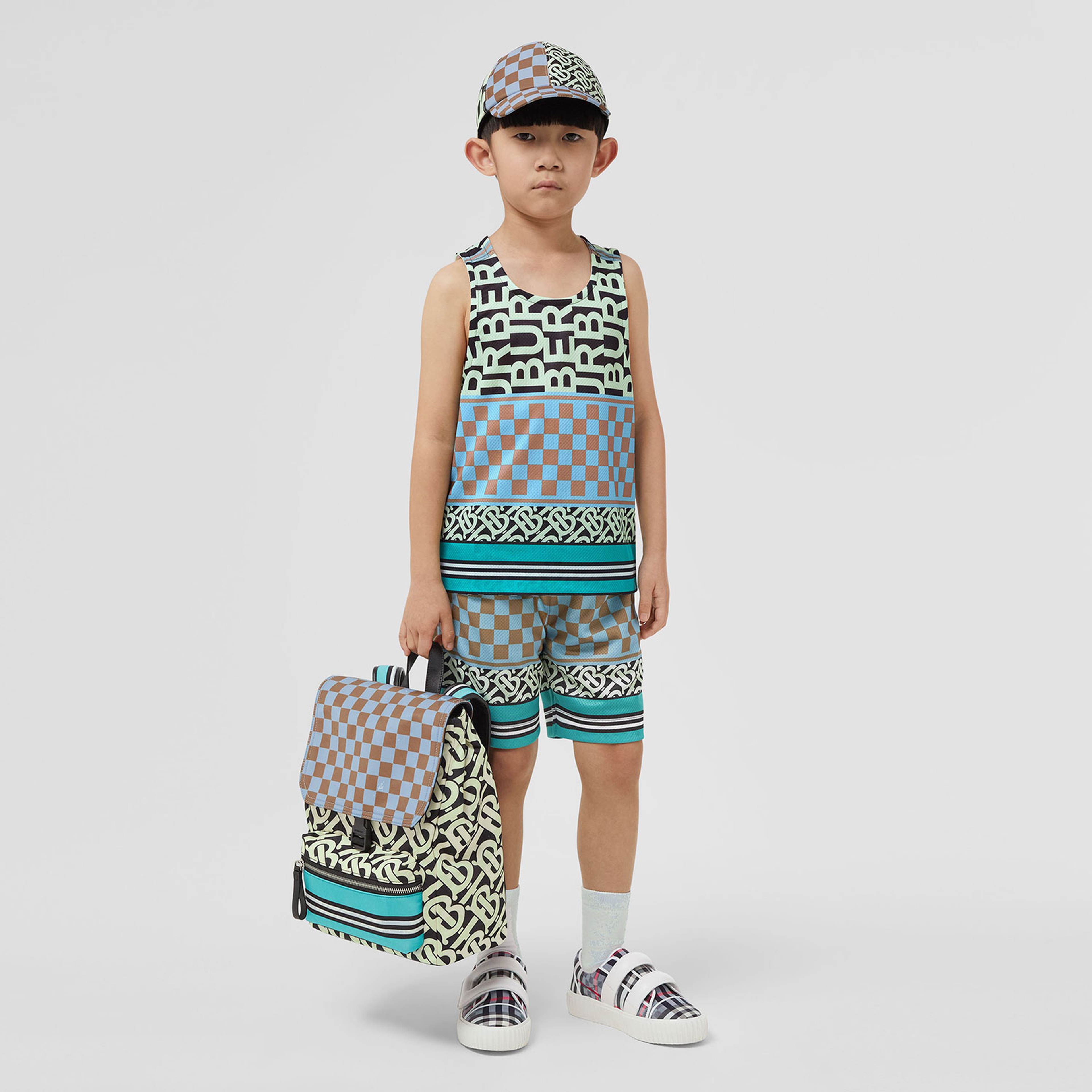 Burberry Çocuk Mavi T-shirt