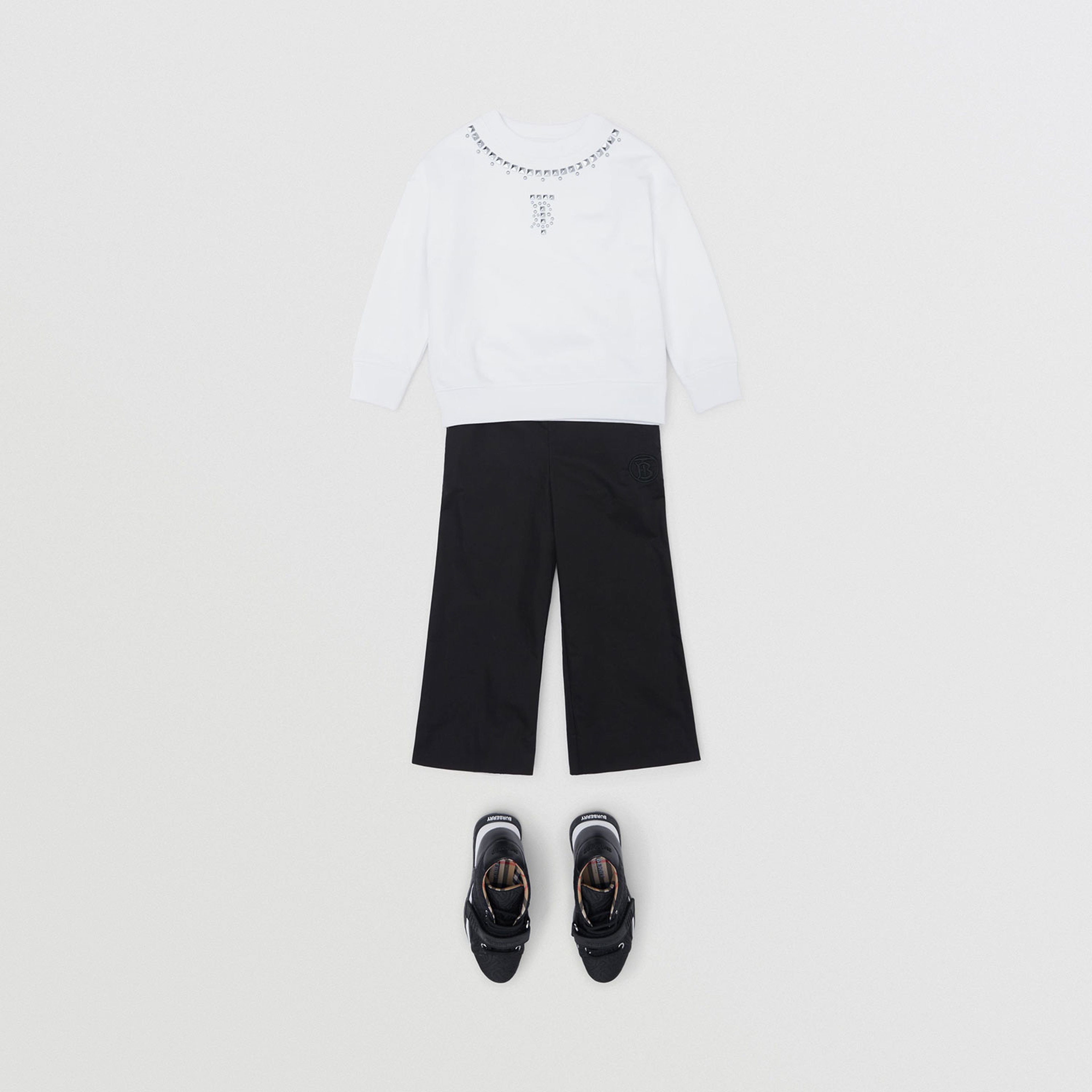 Burberry Çocuk Beyaz Sweatshirt