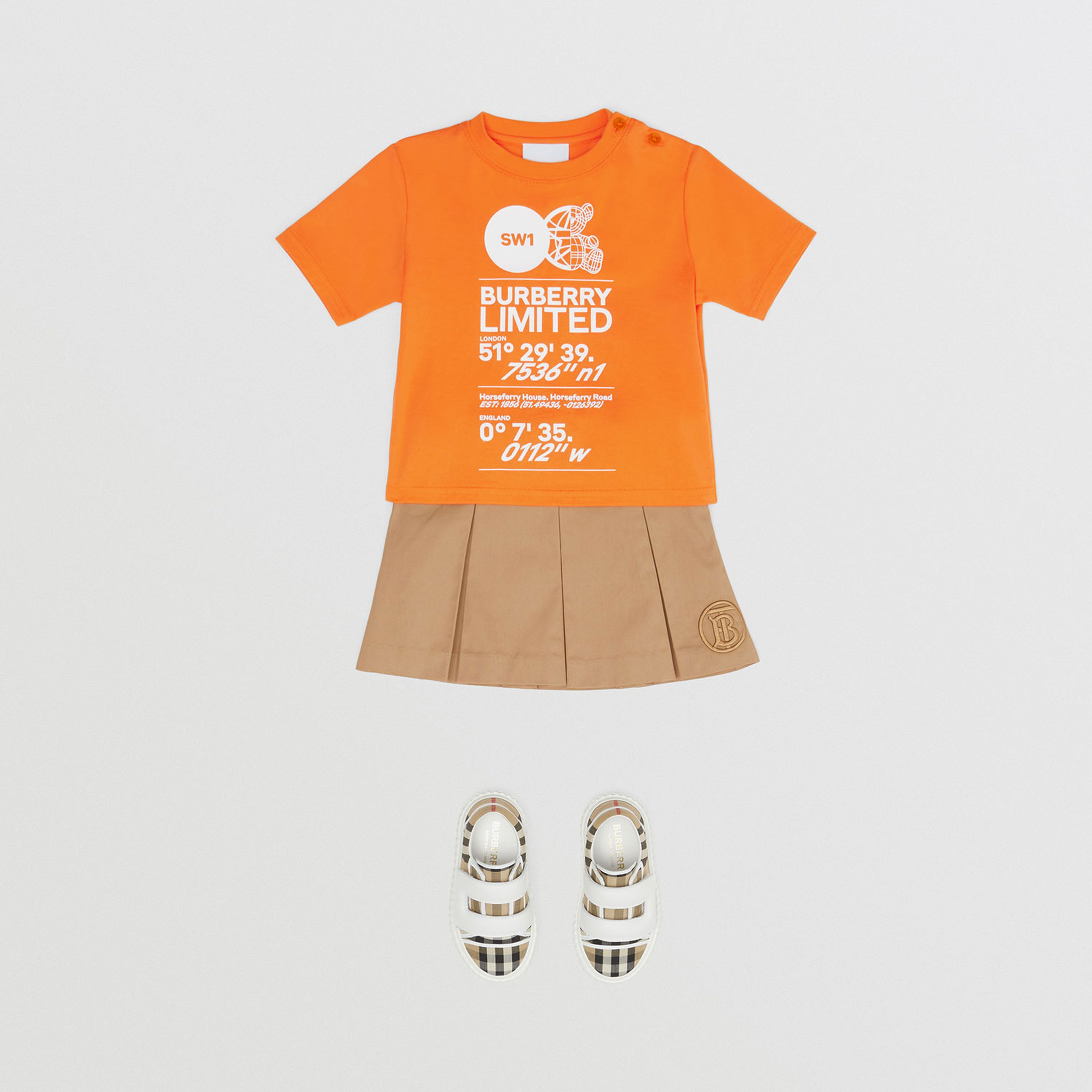Burberry Çocuk Turuncu T-Shirt
