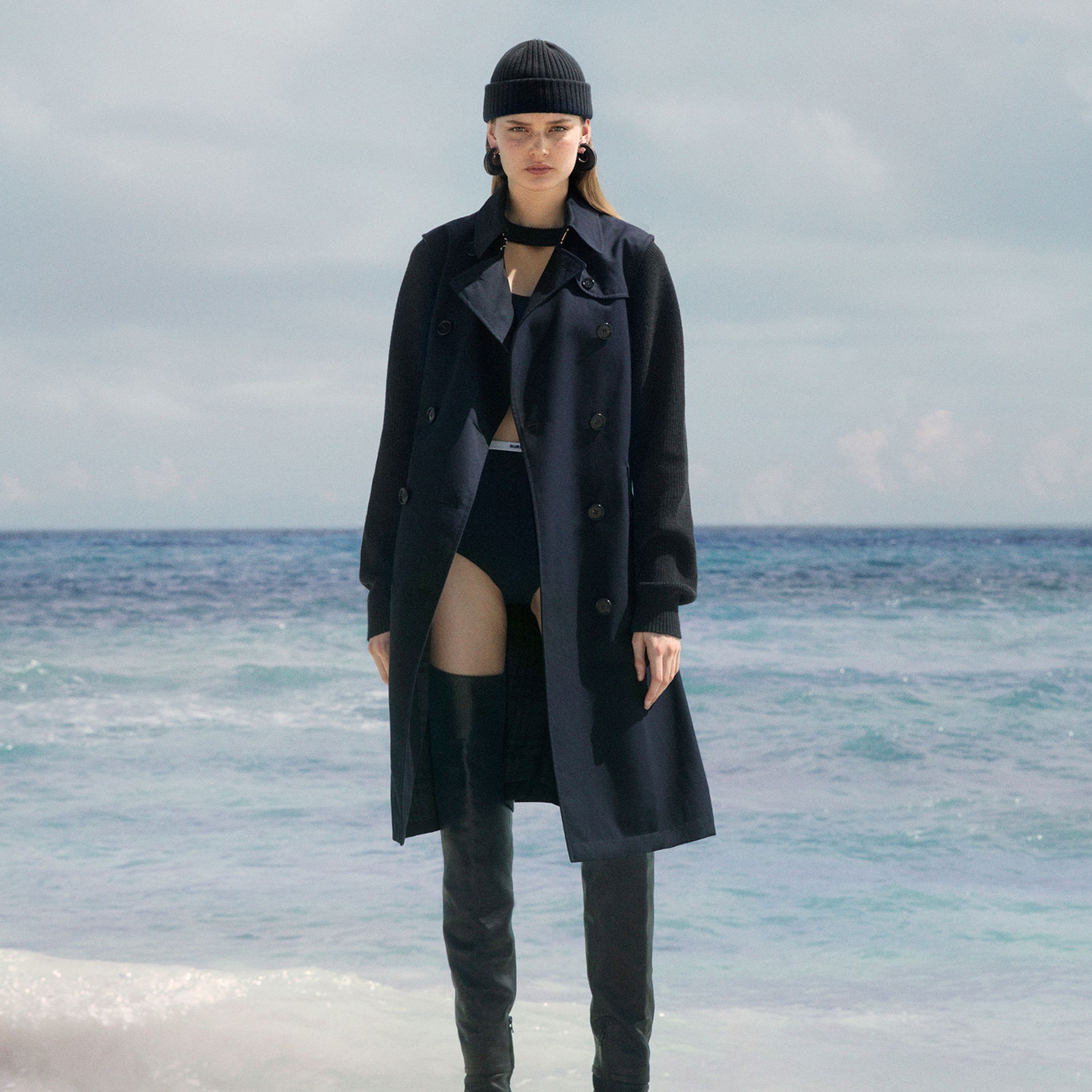 Burberry Kadın Siyah Mayo