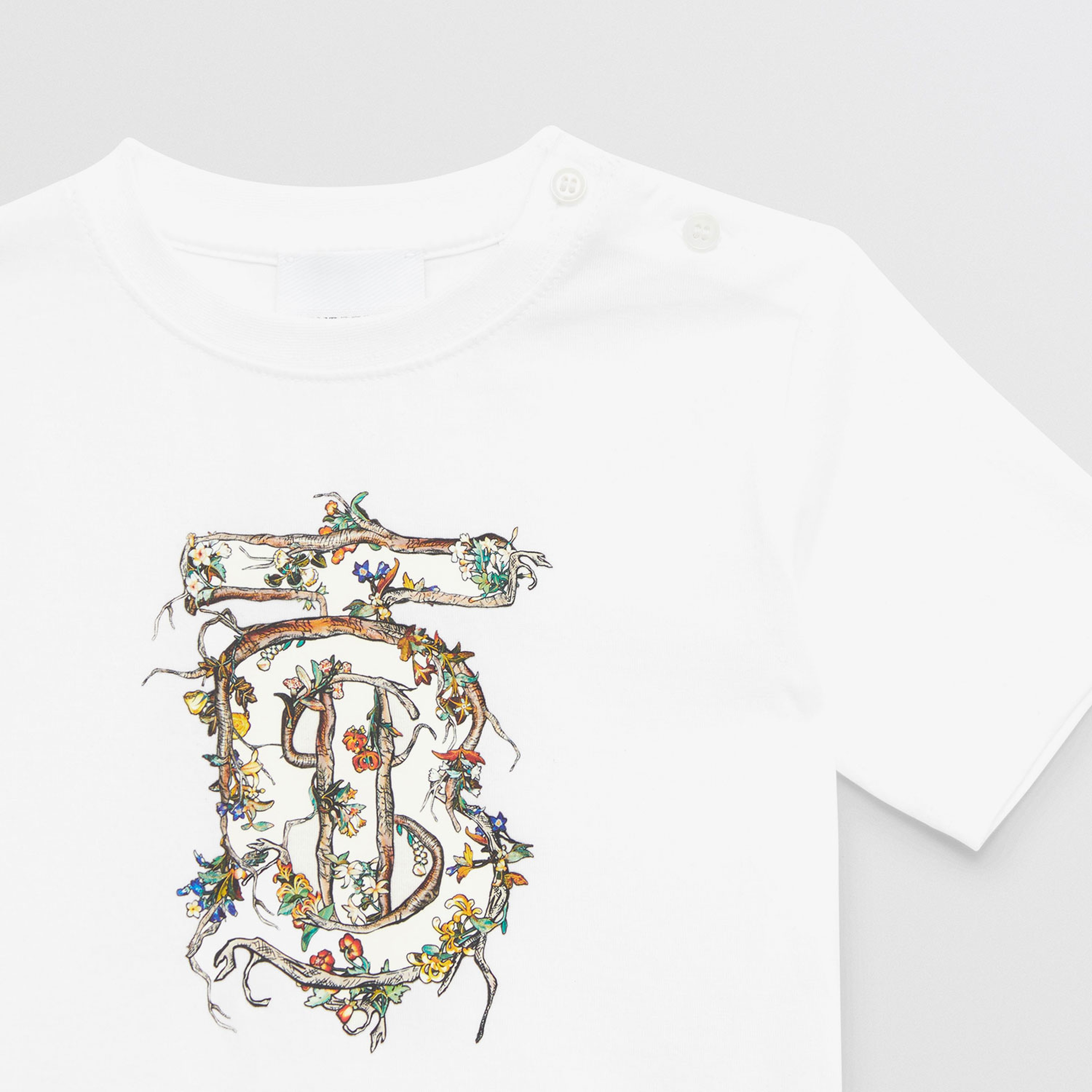 Burberry Çocuk Beyaz T-Shirt