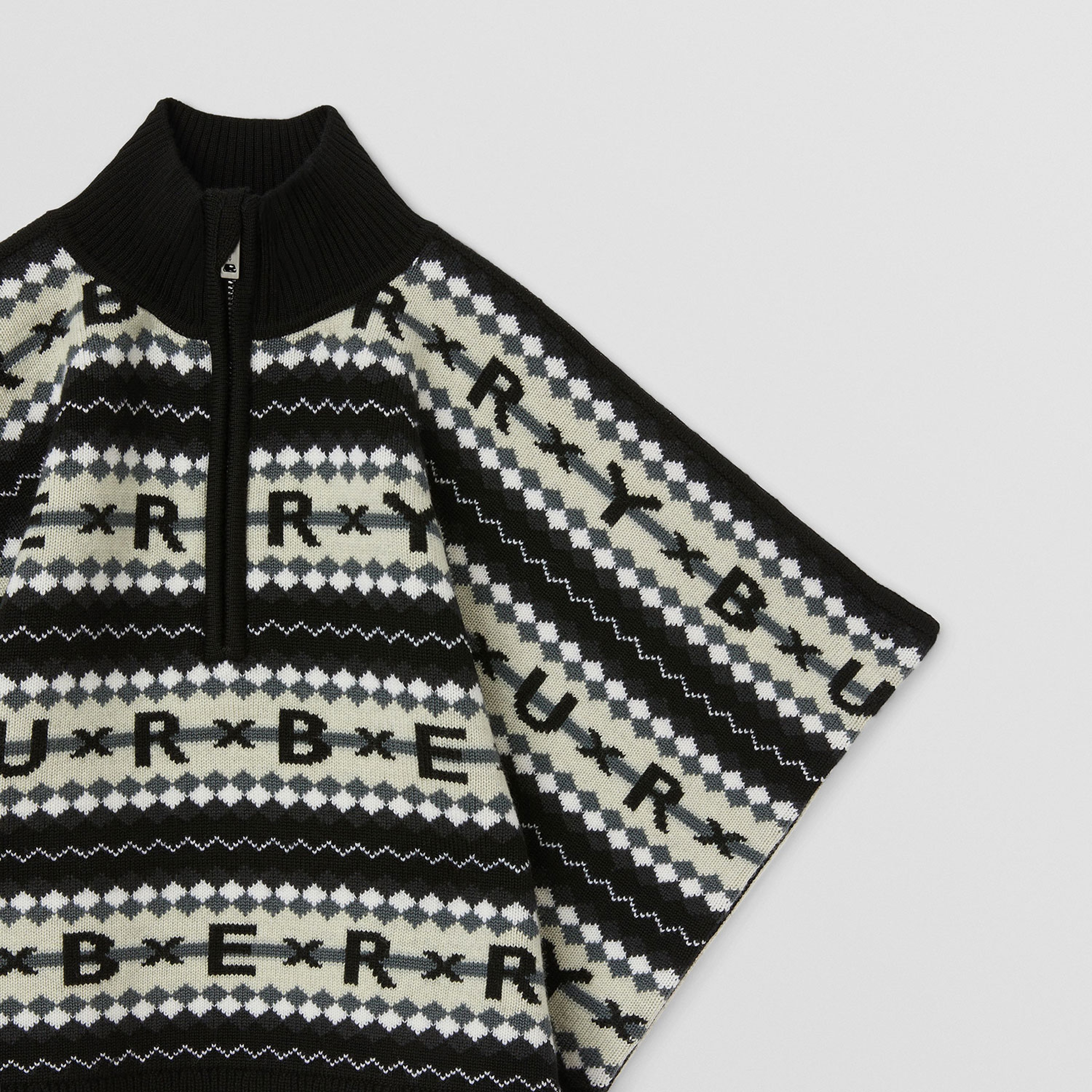 Burberry Çocuk Siyah Panço