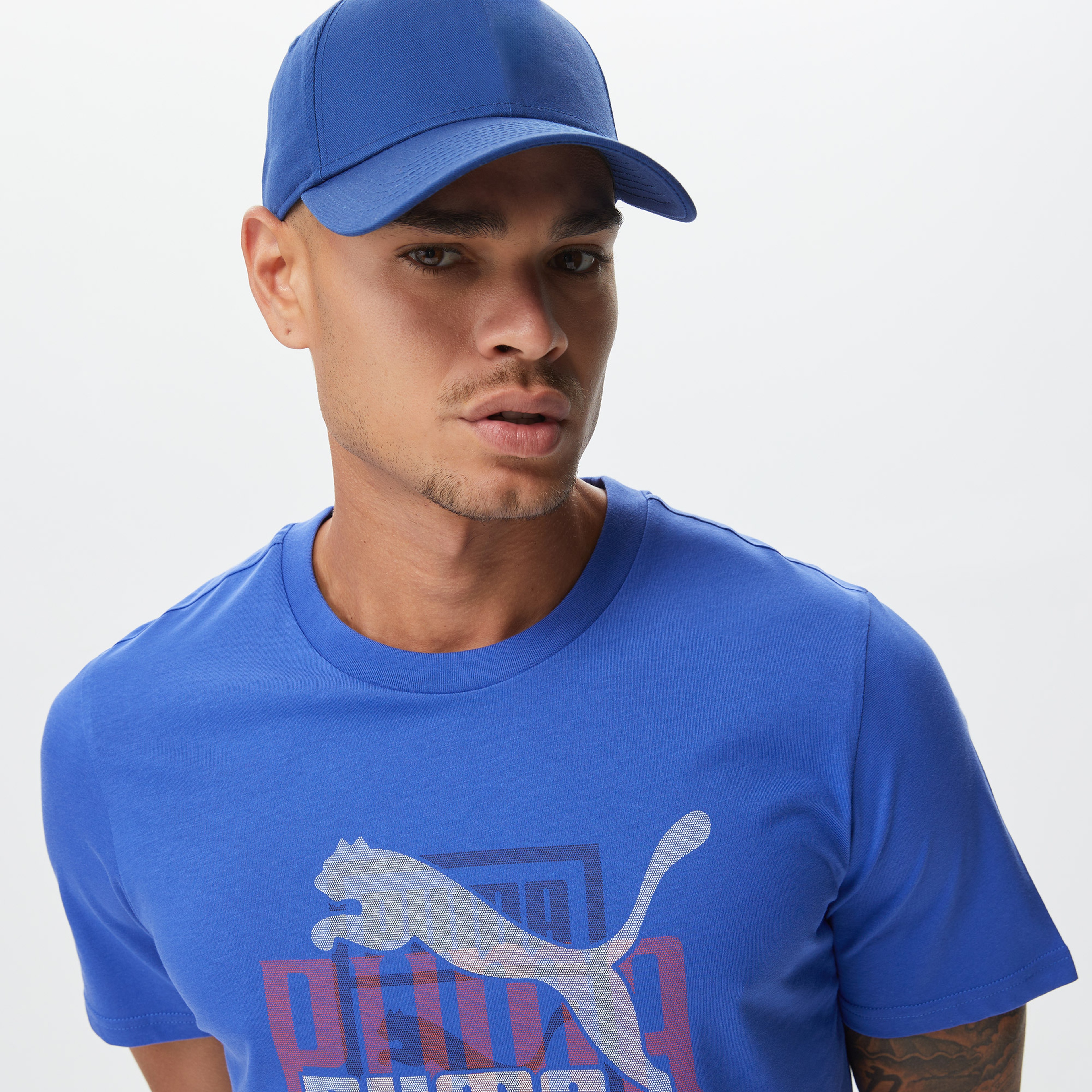 Puma Classics GEN. Erkek Mavi T-Shirt