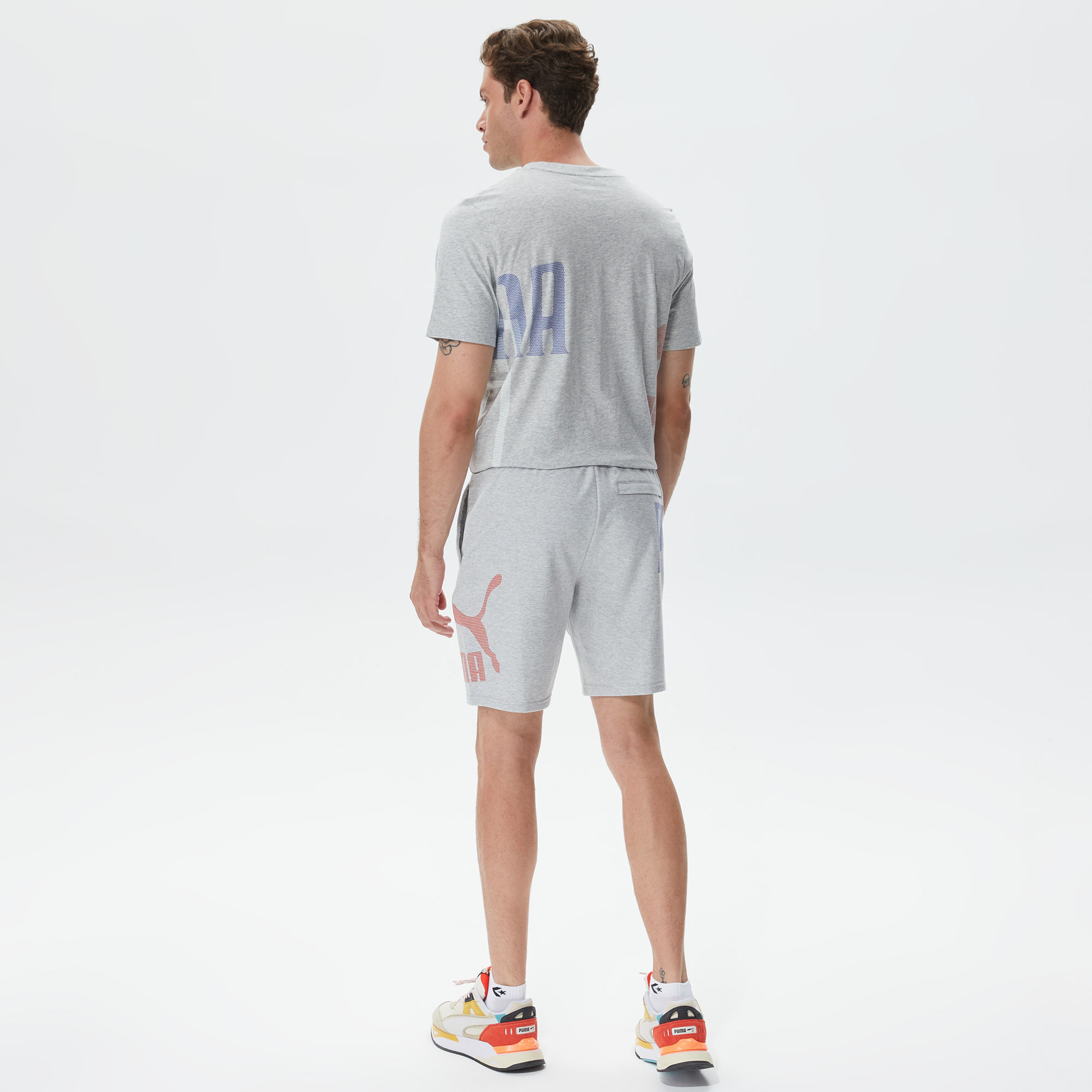Puma Classics GEN. Shorts 8" Erkek Gri Şort