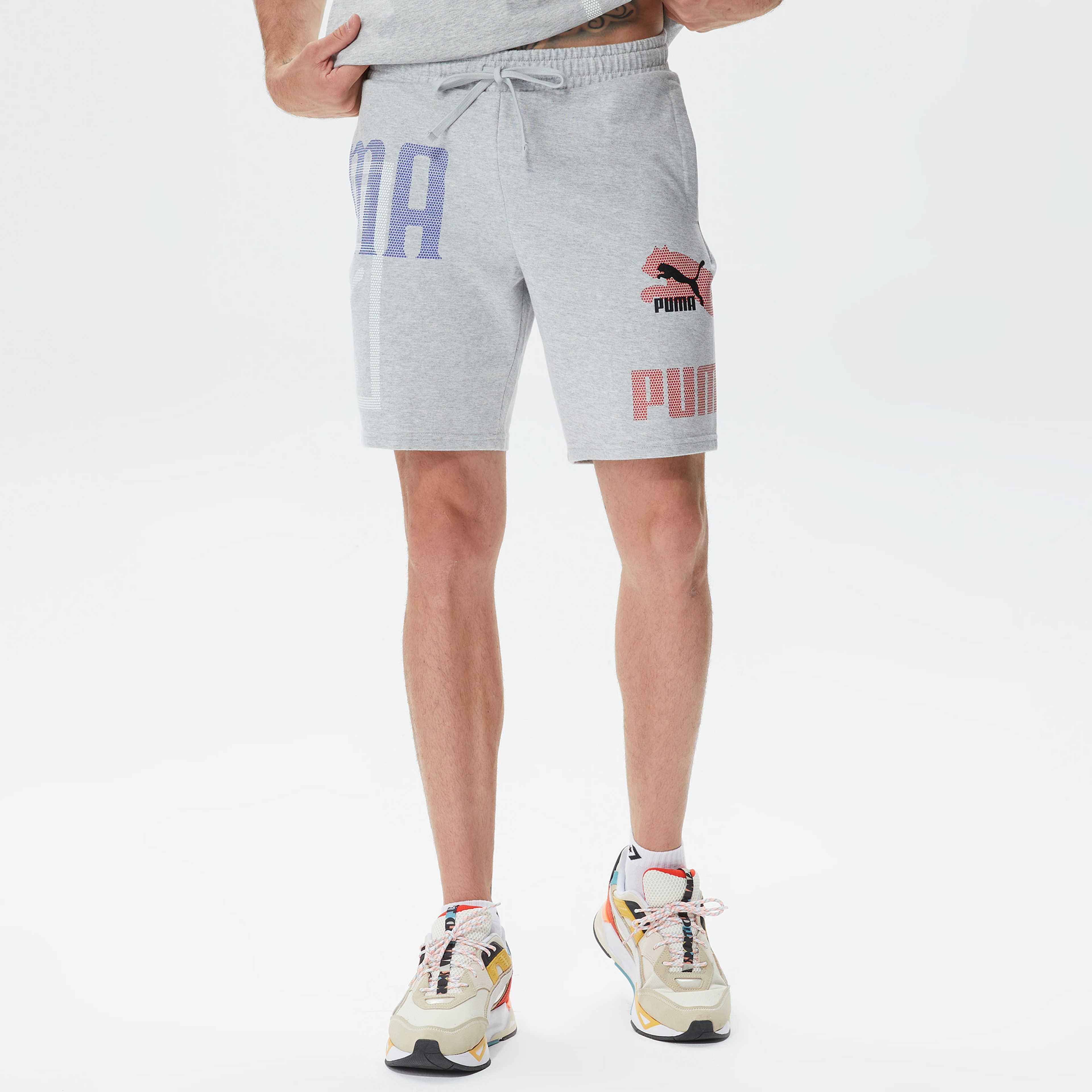 Puma Classics GEN. Shorts 8" Erkek Gri Şort