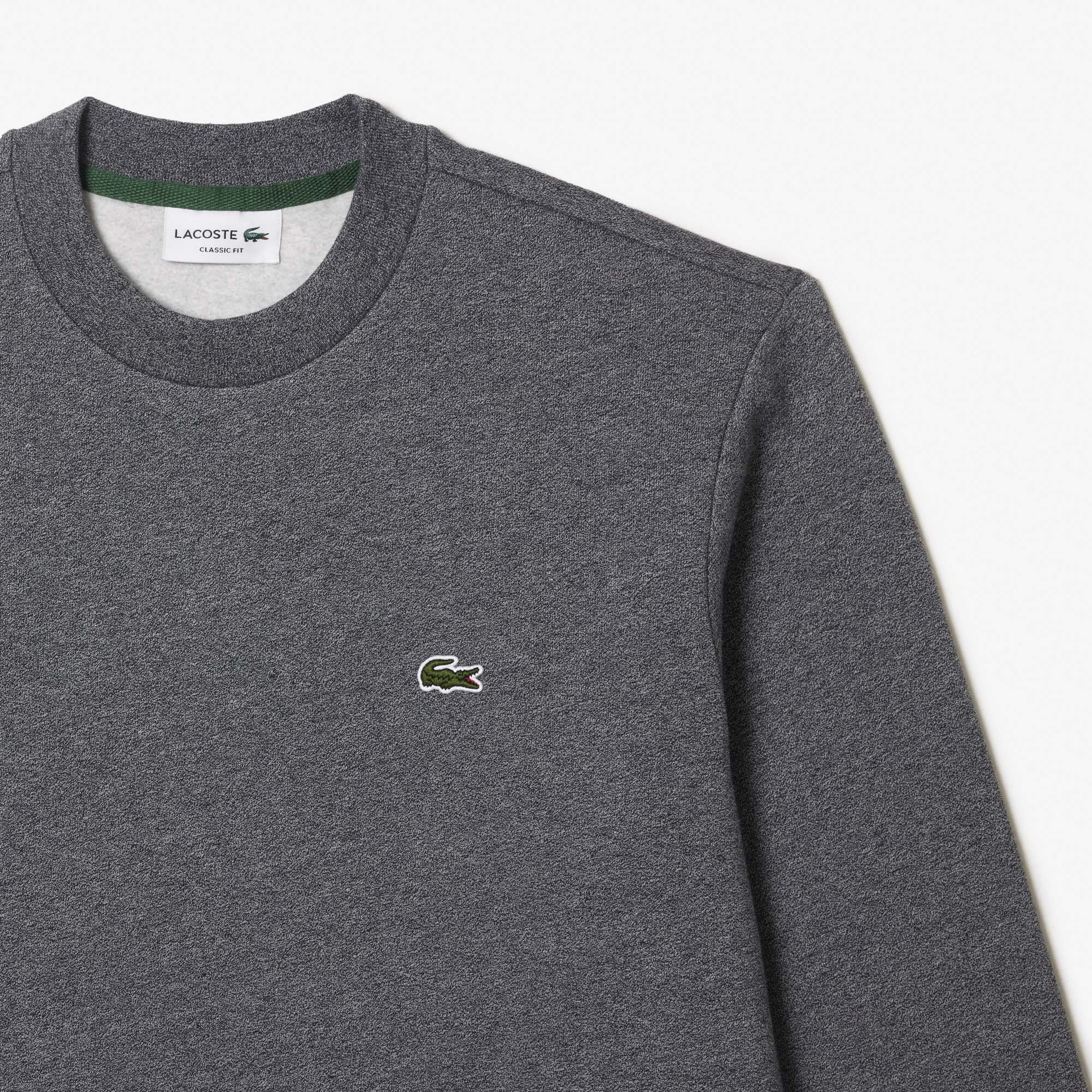 Erkek Classic Fit Bisiklet Yaka Gri Sweatshirt