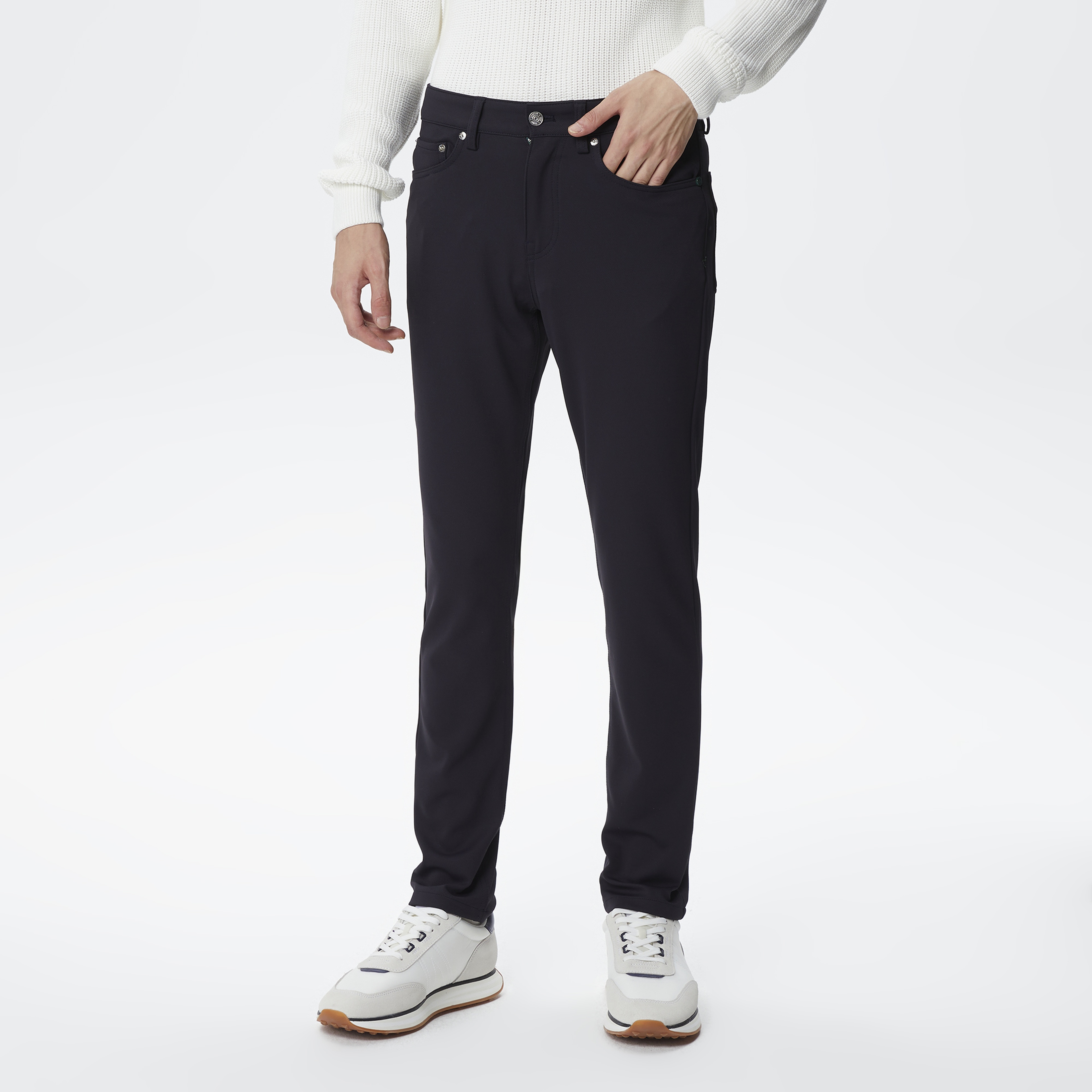 Erkek Slim Fit Siyah Pantolon