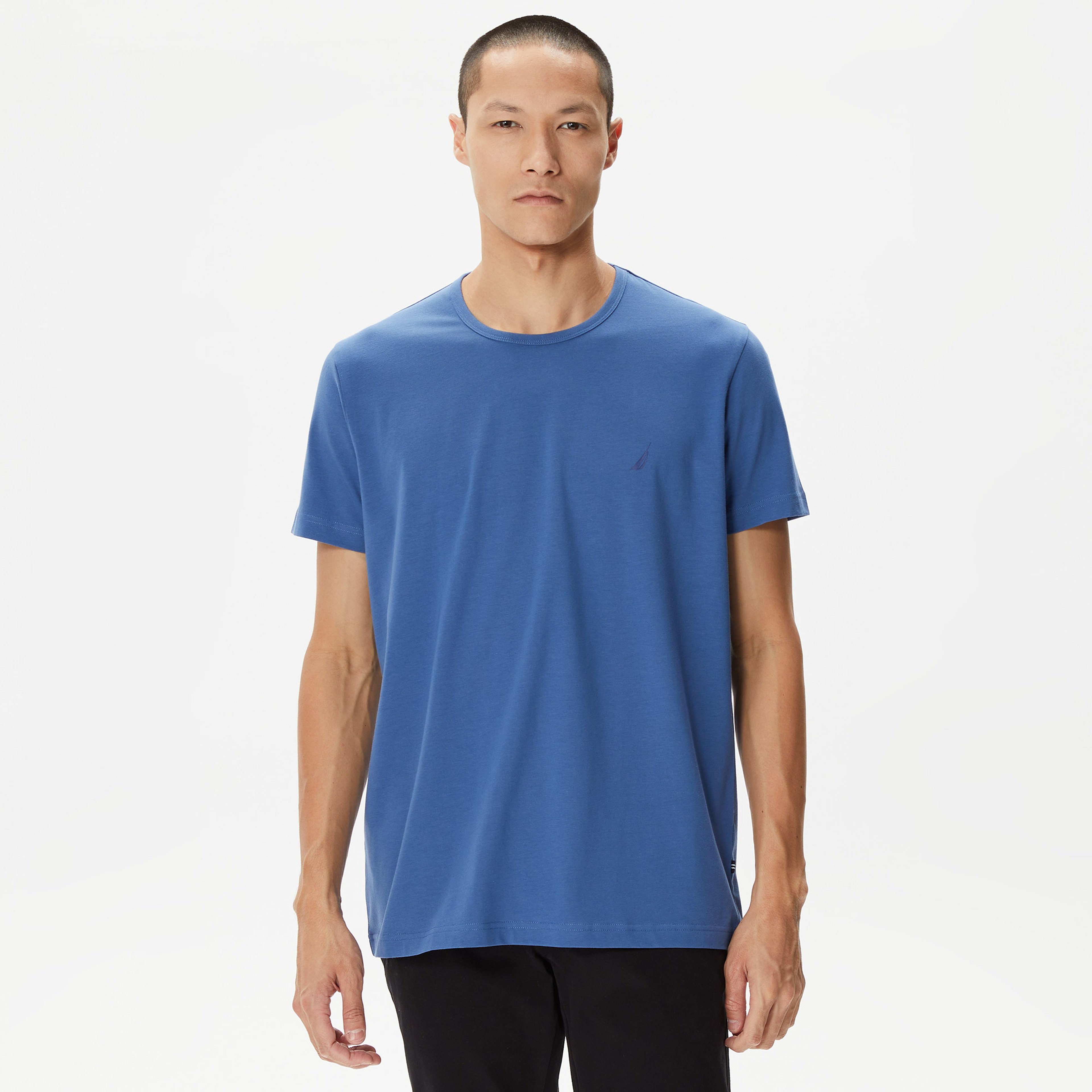 Nautica Erkek Mavi Standart Fit T-Shirt