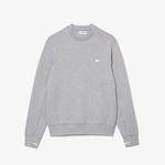 Erkek Classic Fit Bisiklet Yaka Gri Sweatshirt
