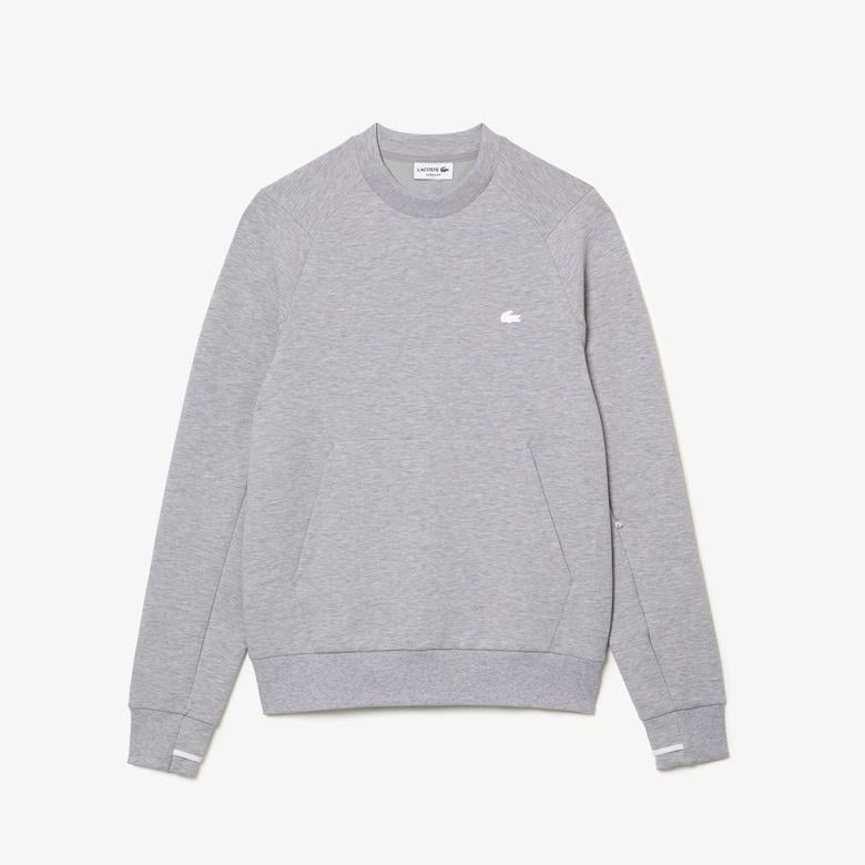 Erkek Classic Fit Bisiklet Yaka Gri Sweatshirt
