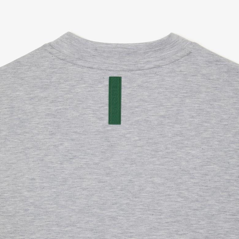 Erkek Classic Fit Bisiklet Yaka Gri Sweatshirt