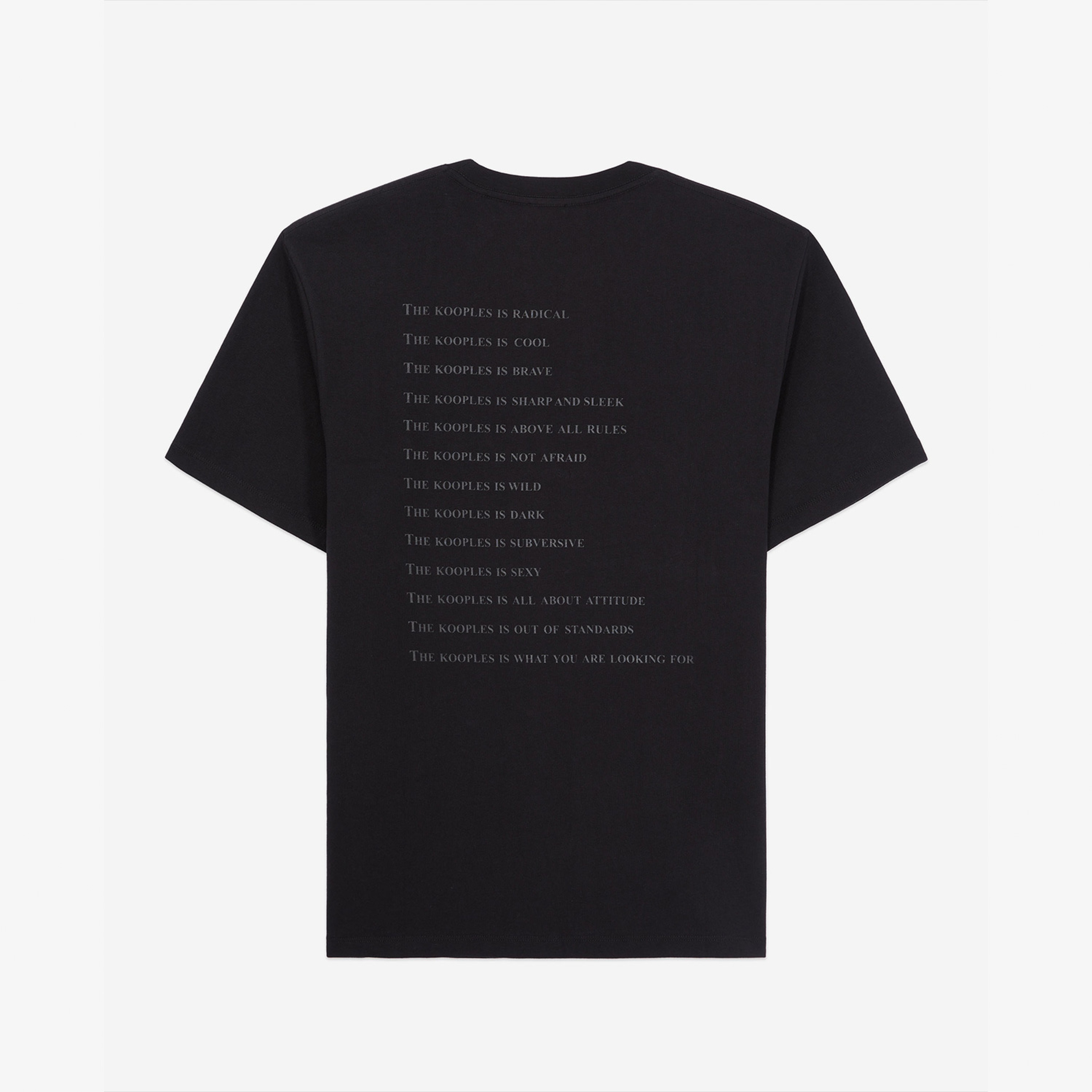 The Kooples Classic Erkek Siyah T-Shirt