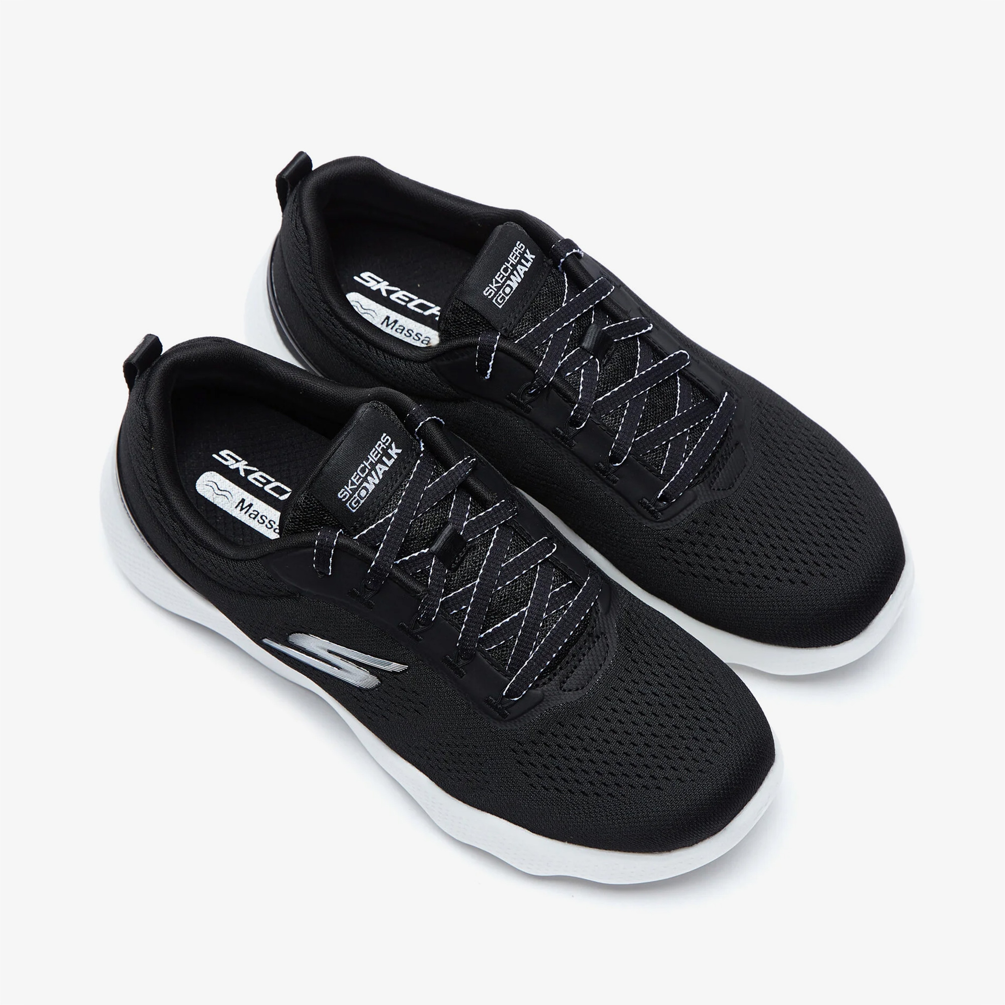 Skechers Go Walk Massage Fit Kadın Siyah Spor Ayakkabı