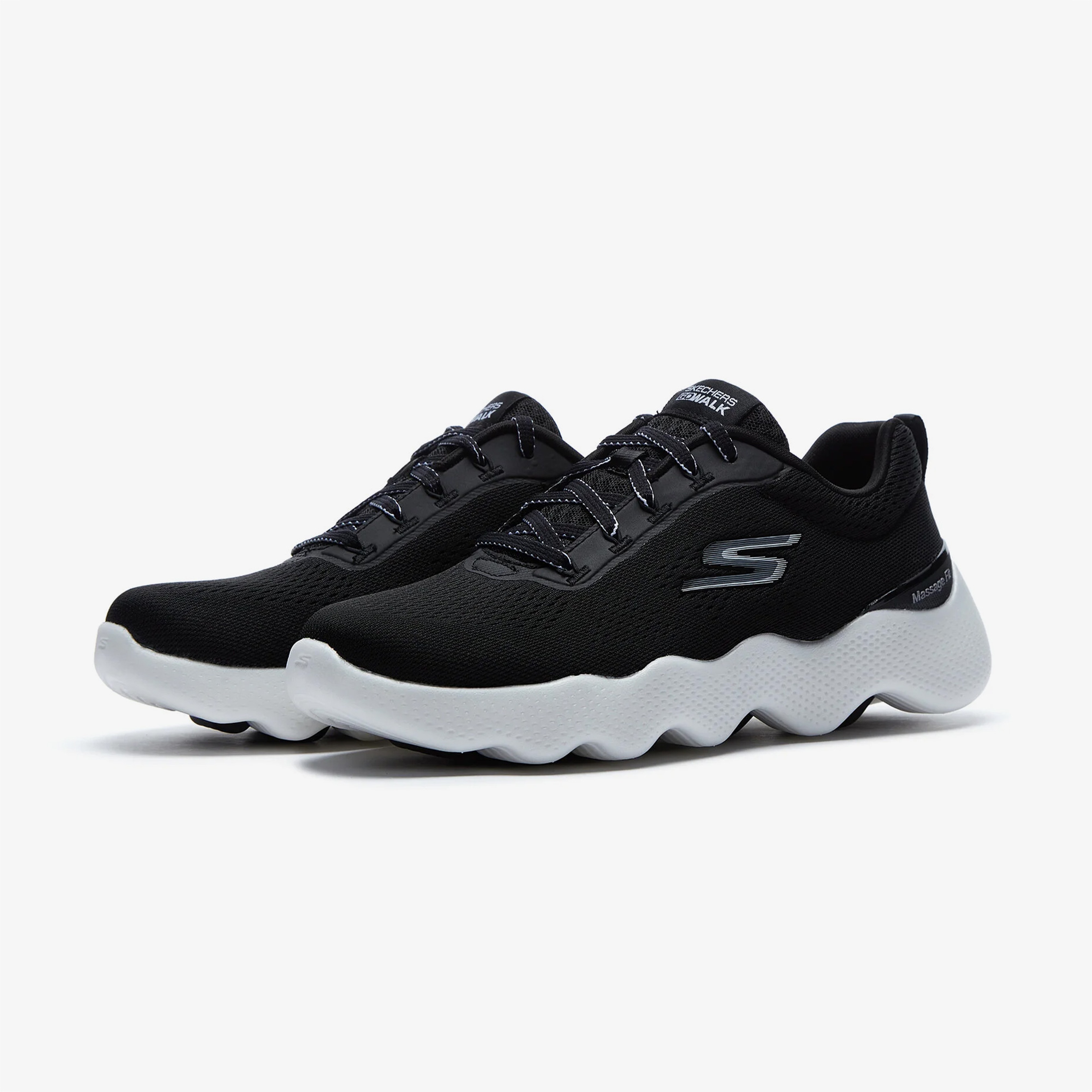 Skechers Go Walk Massage Fit Kadın Siyah Spor Ayakkabı