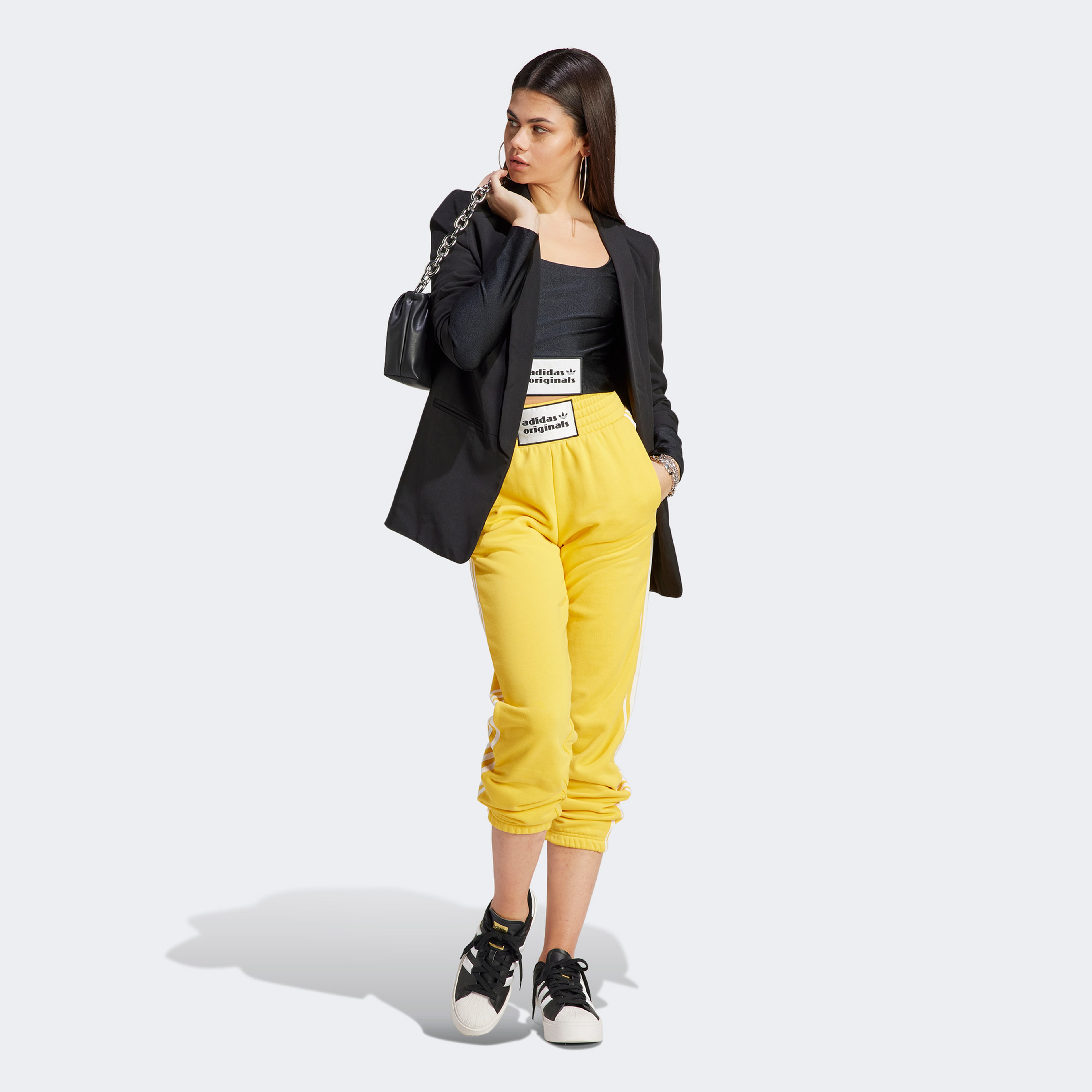 adidas Originals App Kadın Sarı Eşofman Altı
