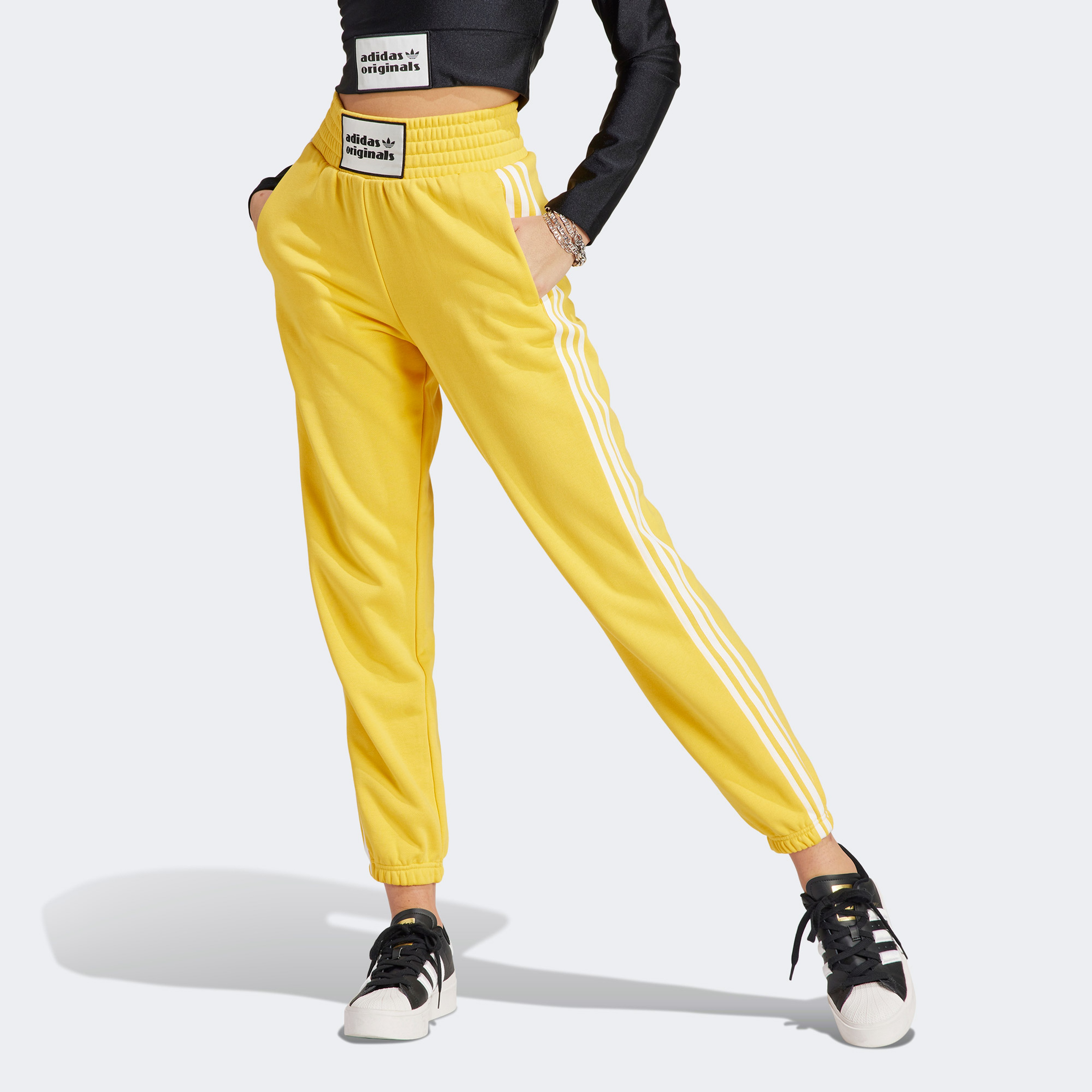 adidas Originals App Kadın Sarı Eşofman Altı