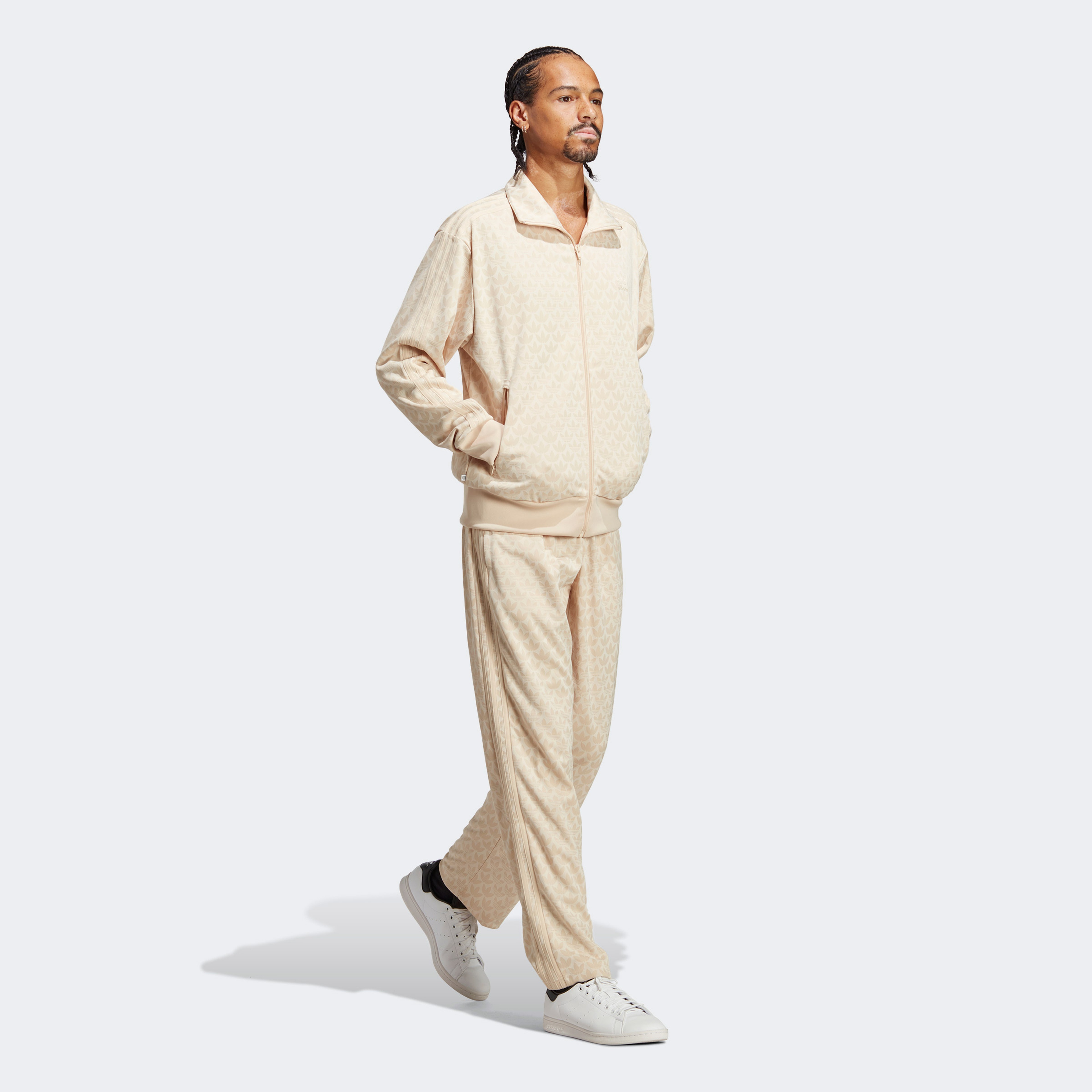 adidas Graphics Monogram Track Erkek Krem Eşofman Altı