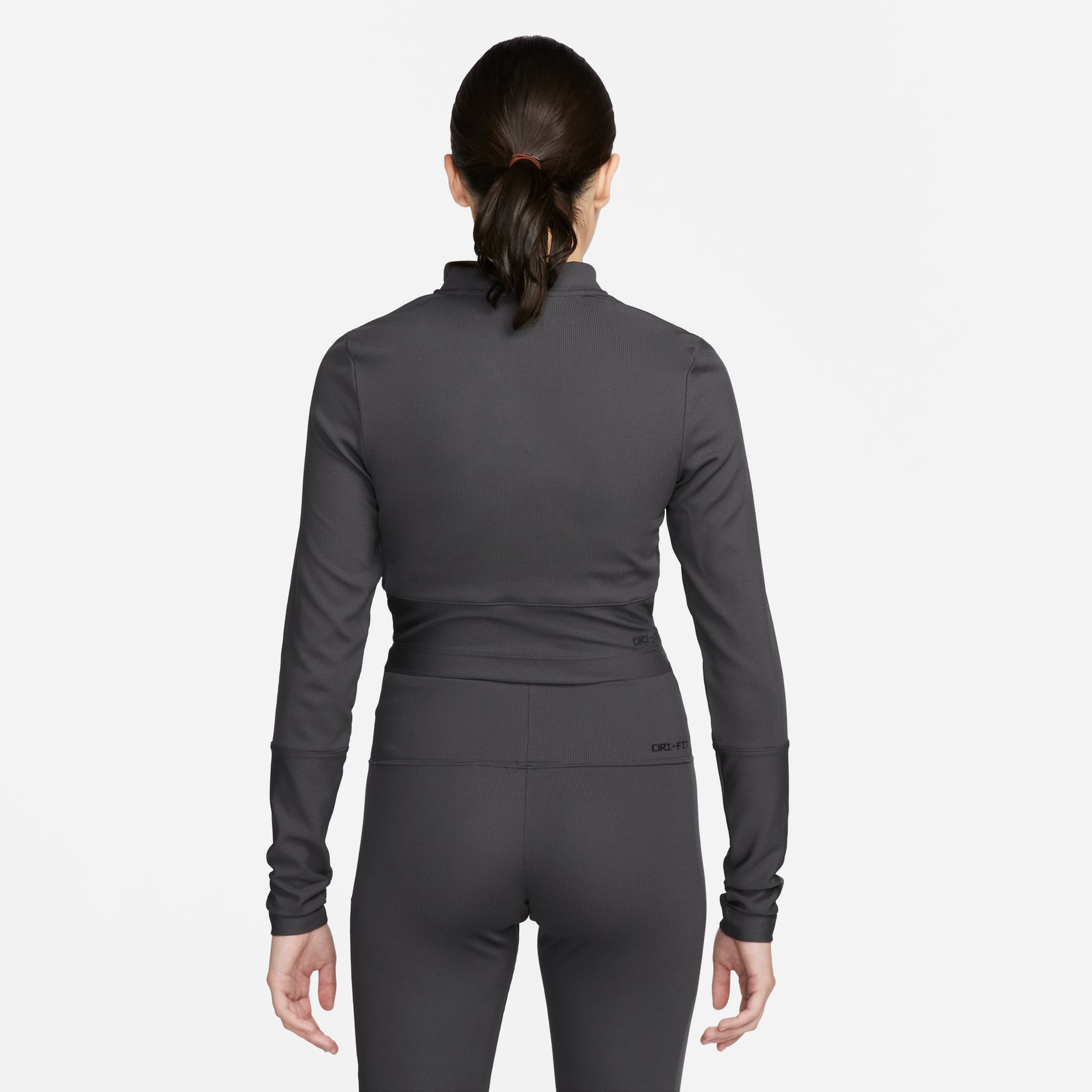 Nike Sportswear Top Rib Kadın Gri T-Shirt