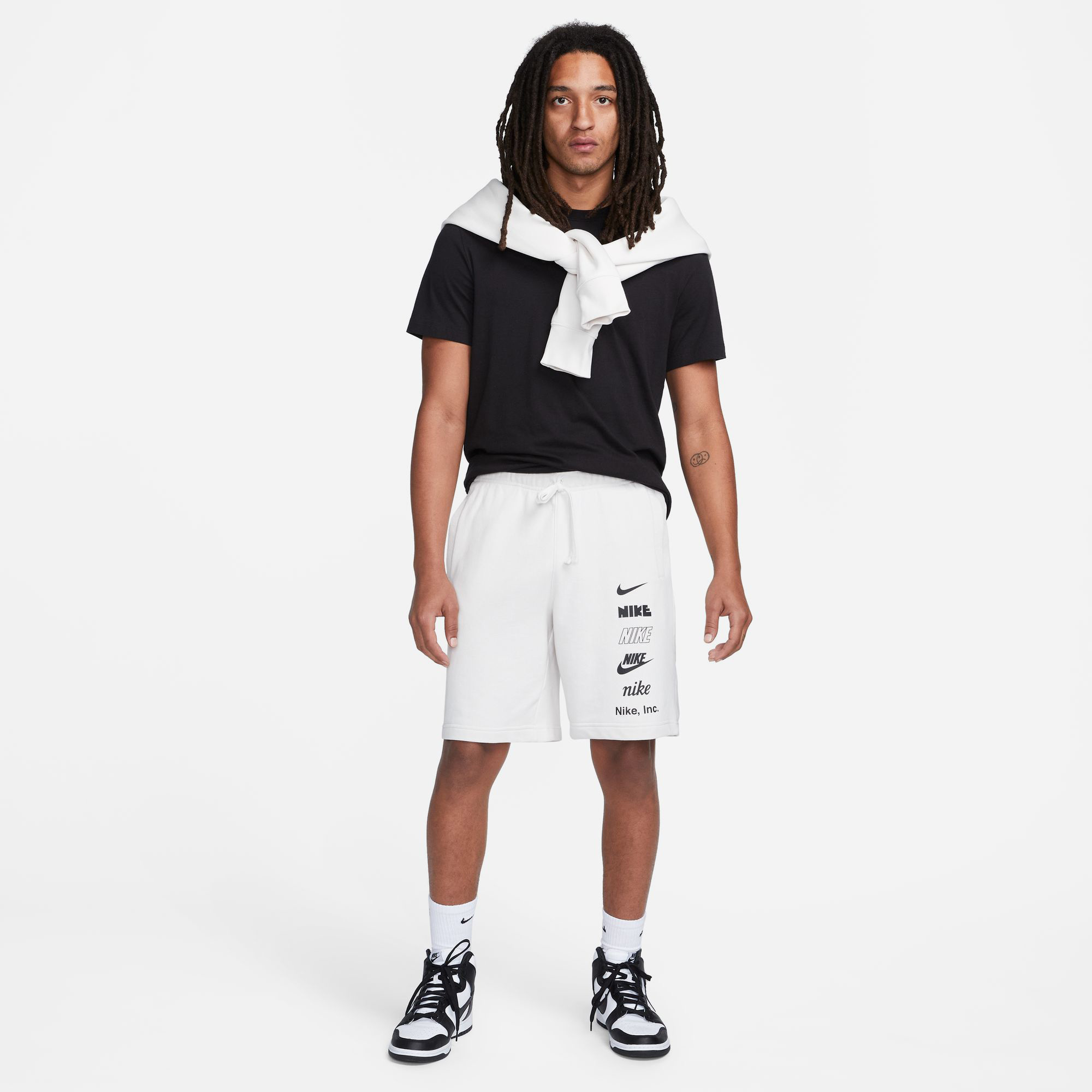 Nike Club+ Ft Mlogo Erkek Beyaz Şort