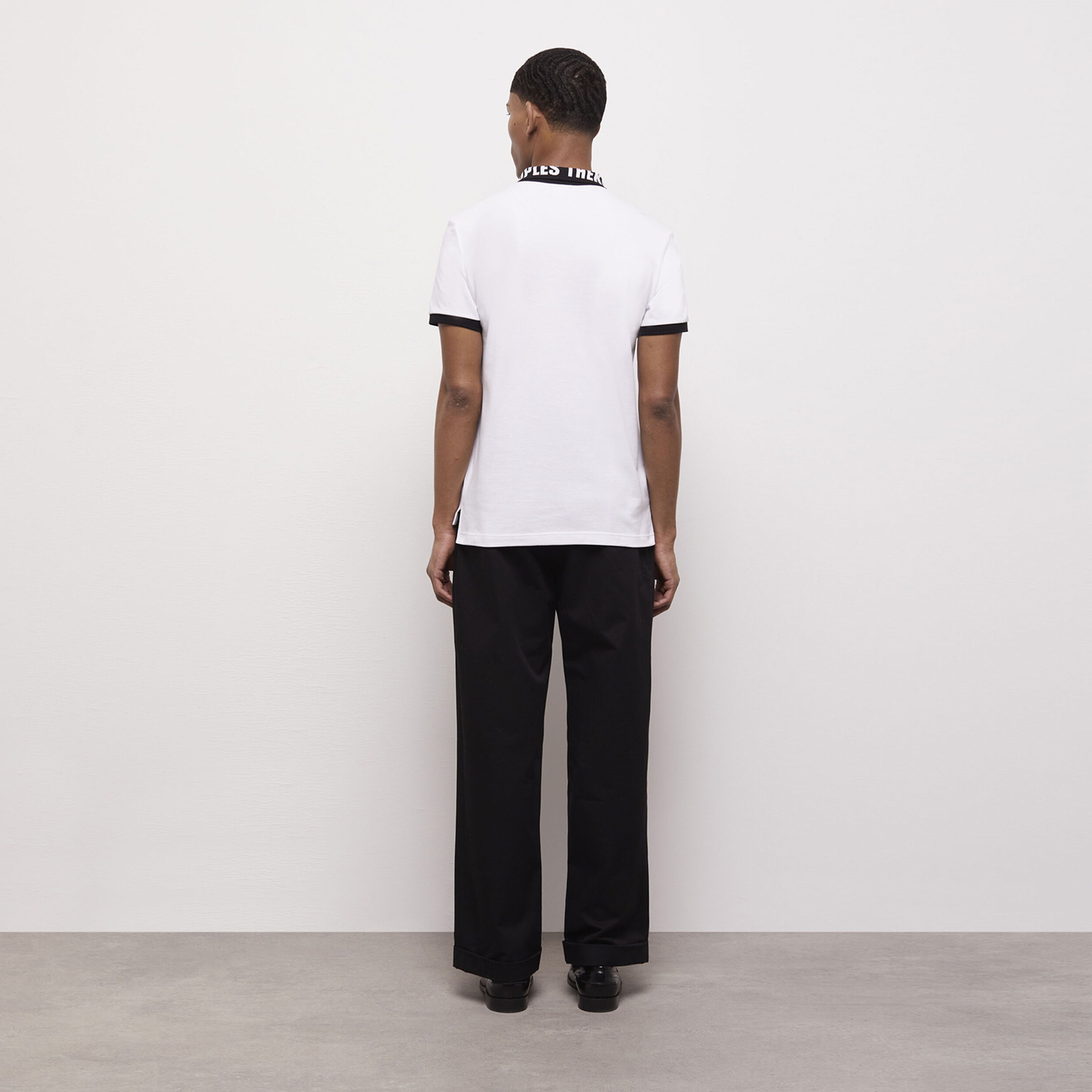 The Kooples Erkek Baskılı Beyaz Polo