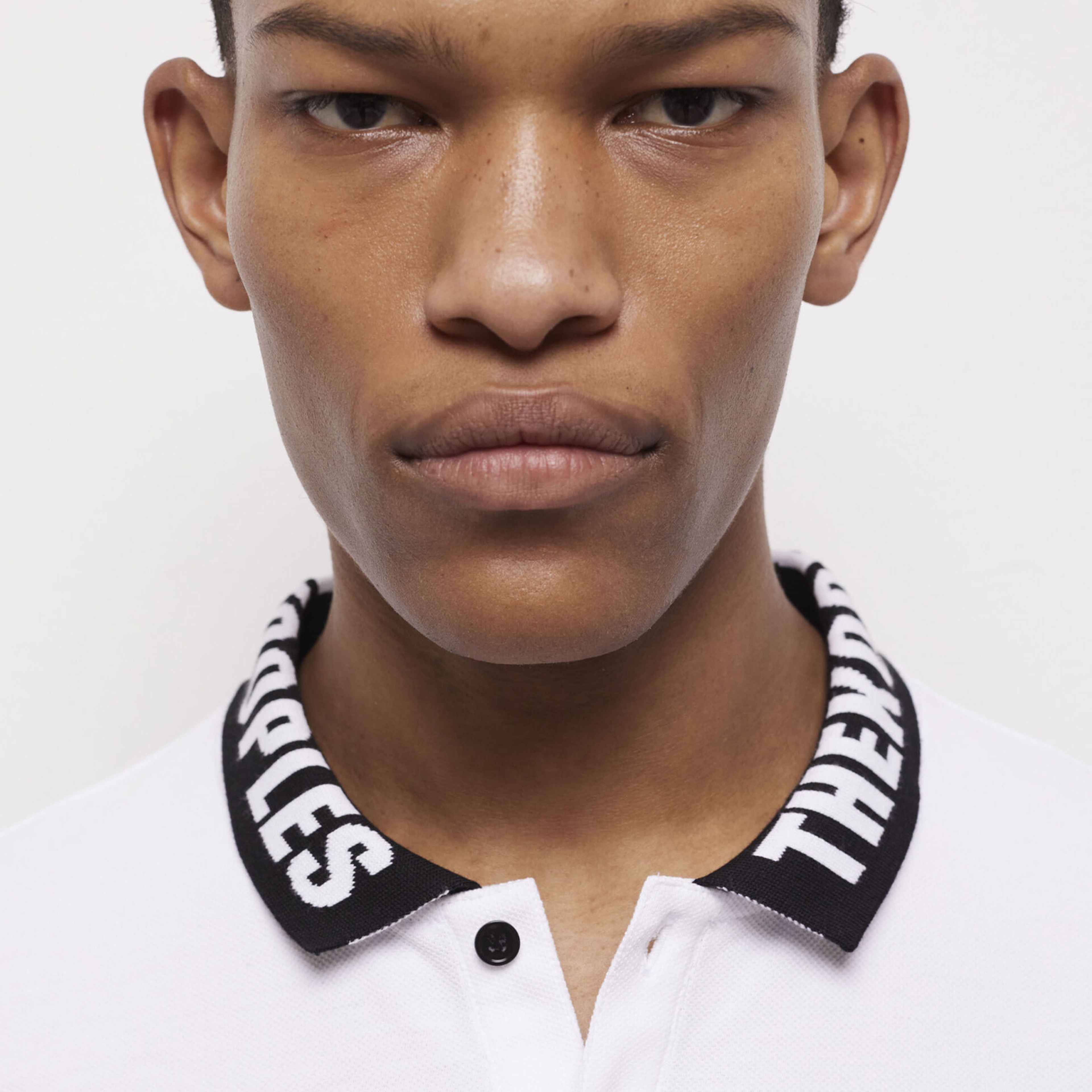 The Kooples Erkek Baskılı Beyaz Polo