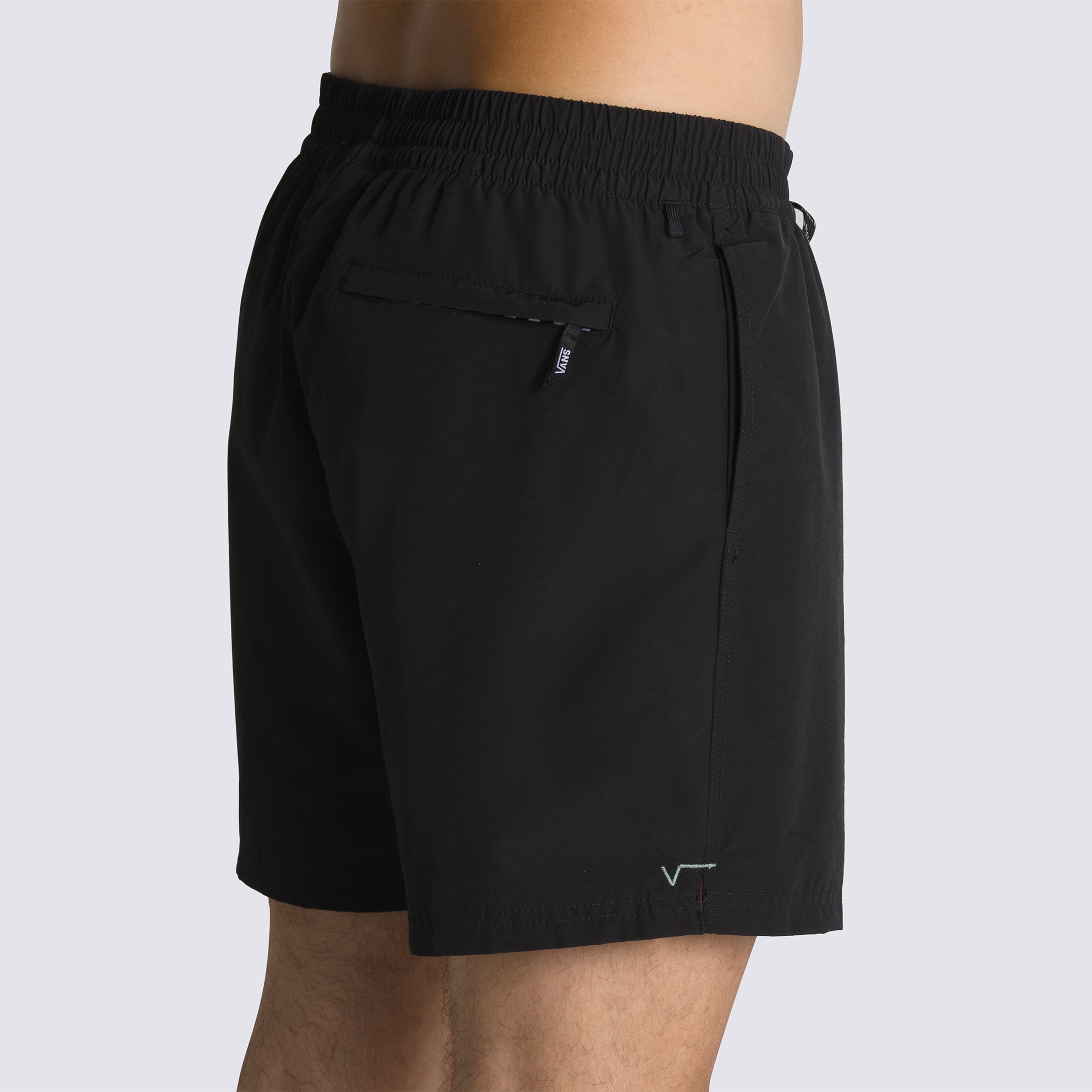 Vans Primary Solid Elastic Erkek Siyah Deniz Şortu