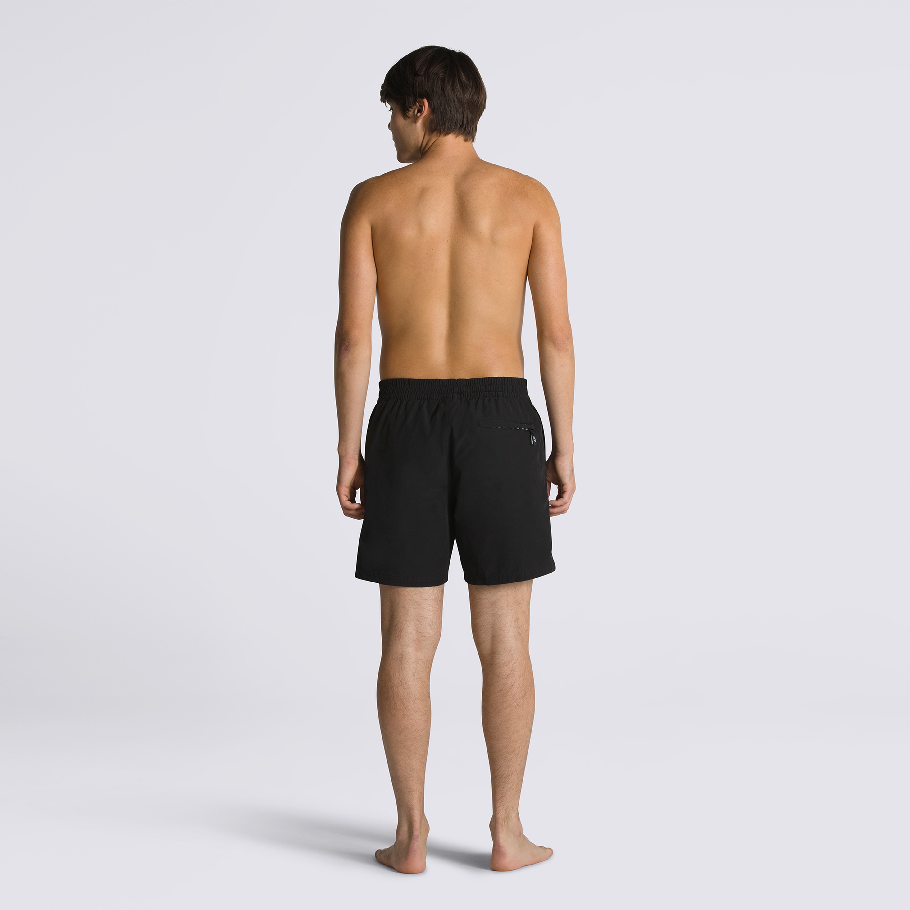 Vans Primary Solid Elastic Erkek Siyah Deniz Şortu