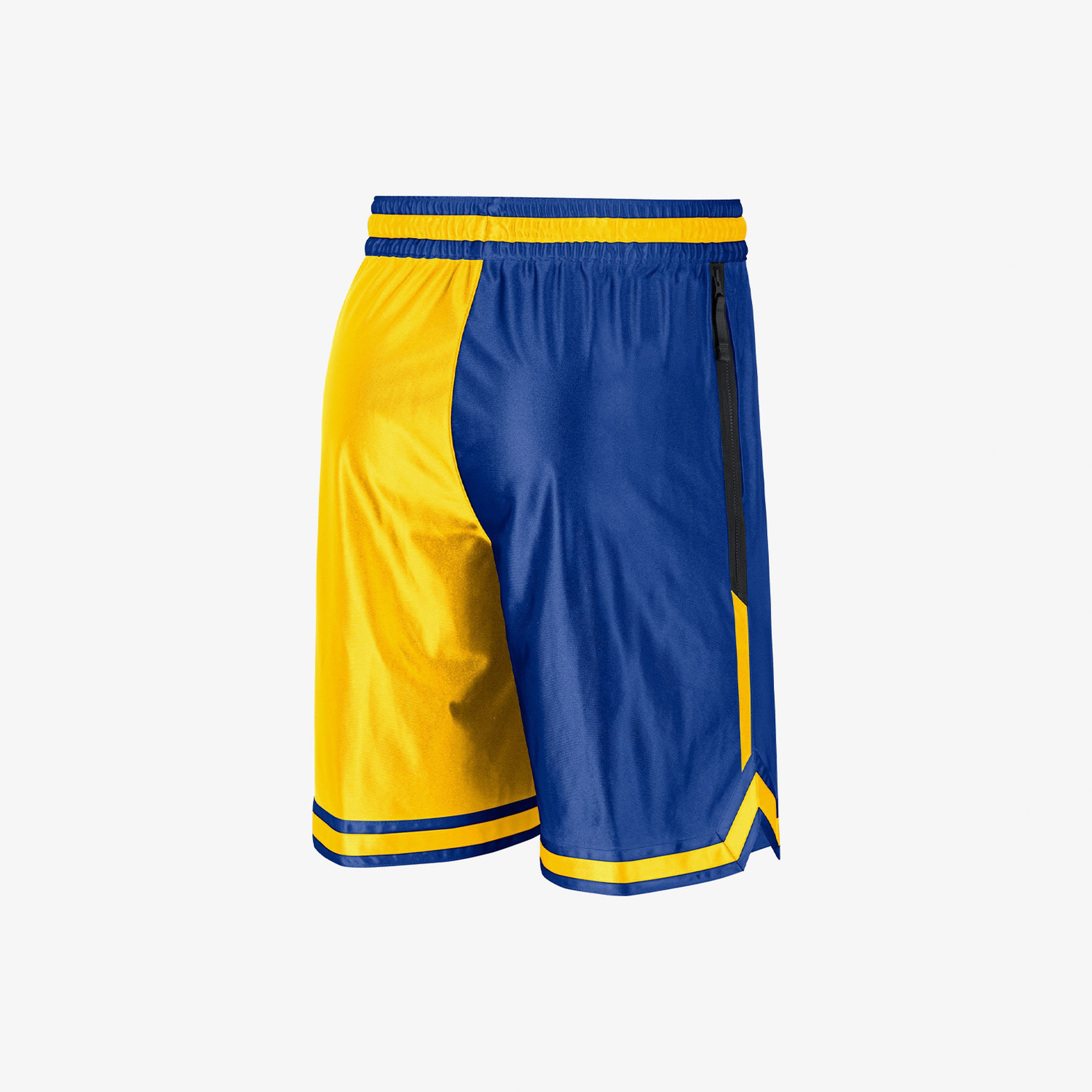 Nike Golden State Warriors Courtside Dri-FIT Erkek Sarı/Lacivert Şort