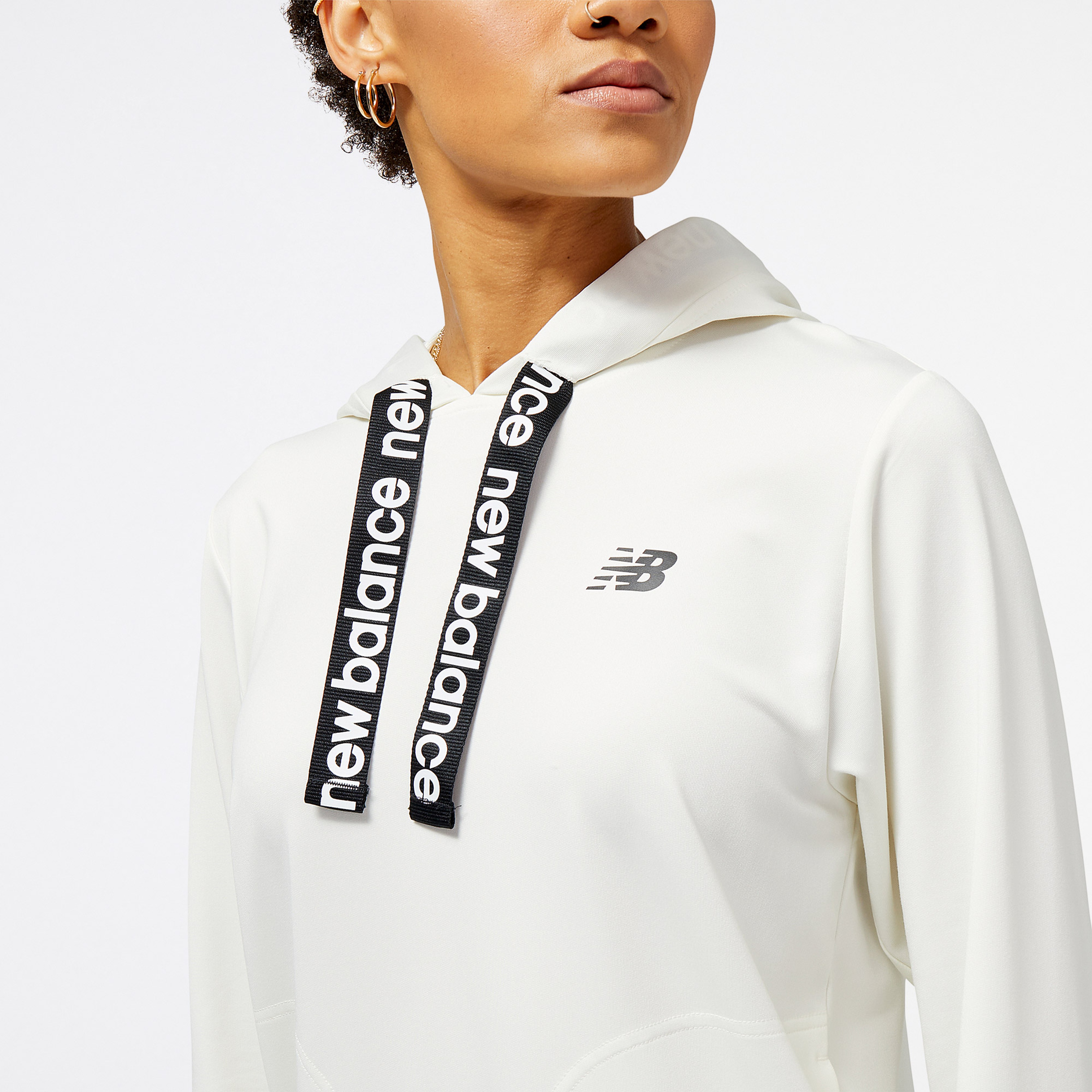 New Balance Relentless Kadın Gri Hoodie