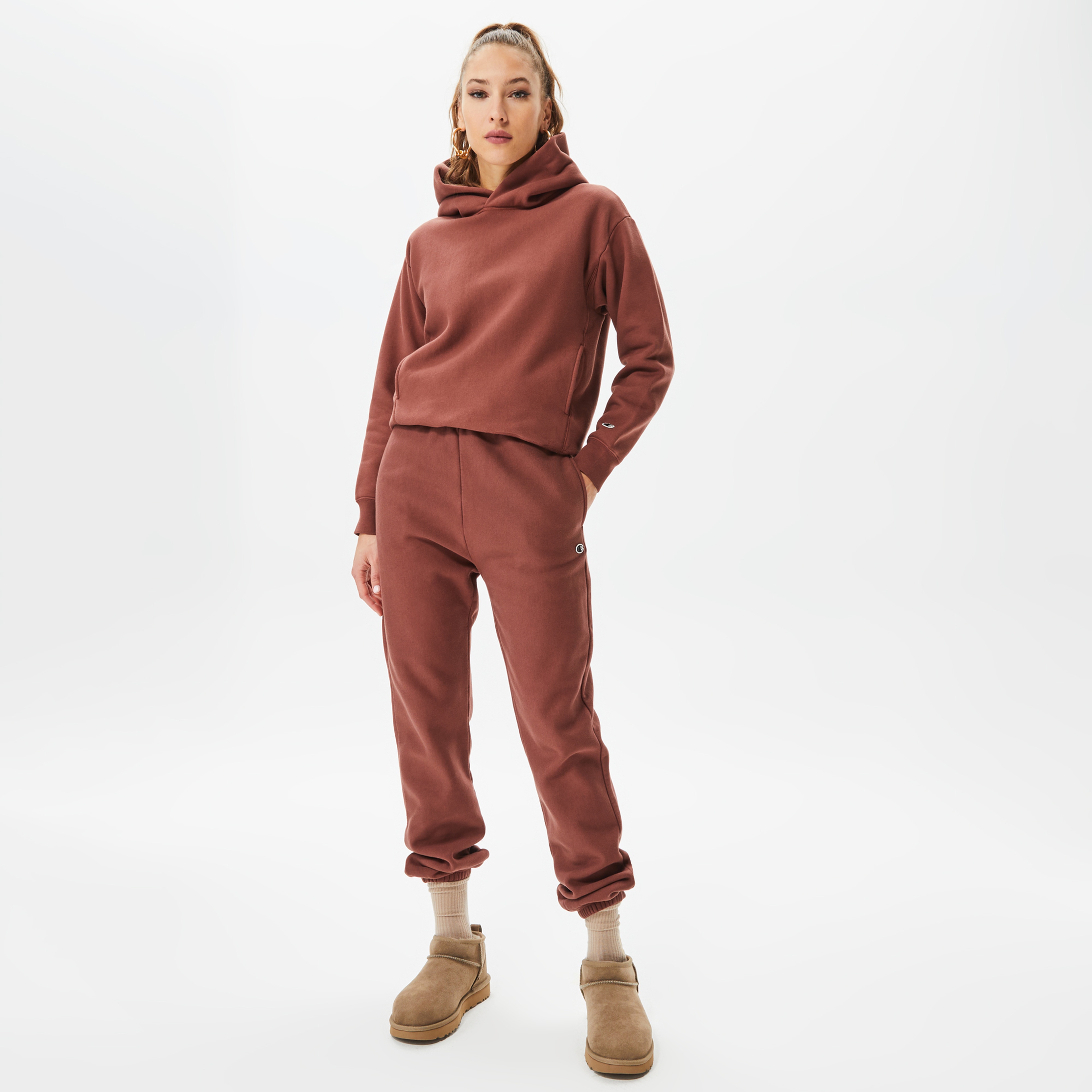 Champion Cuff Kadın Kahverengi Eşofman Altı