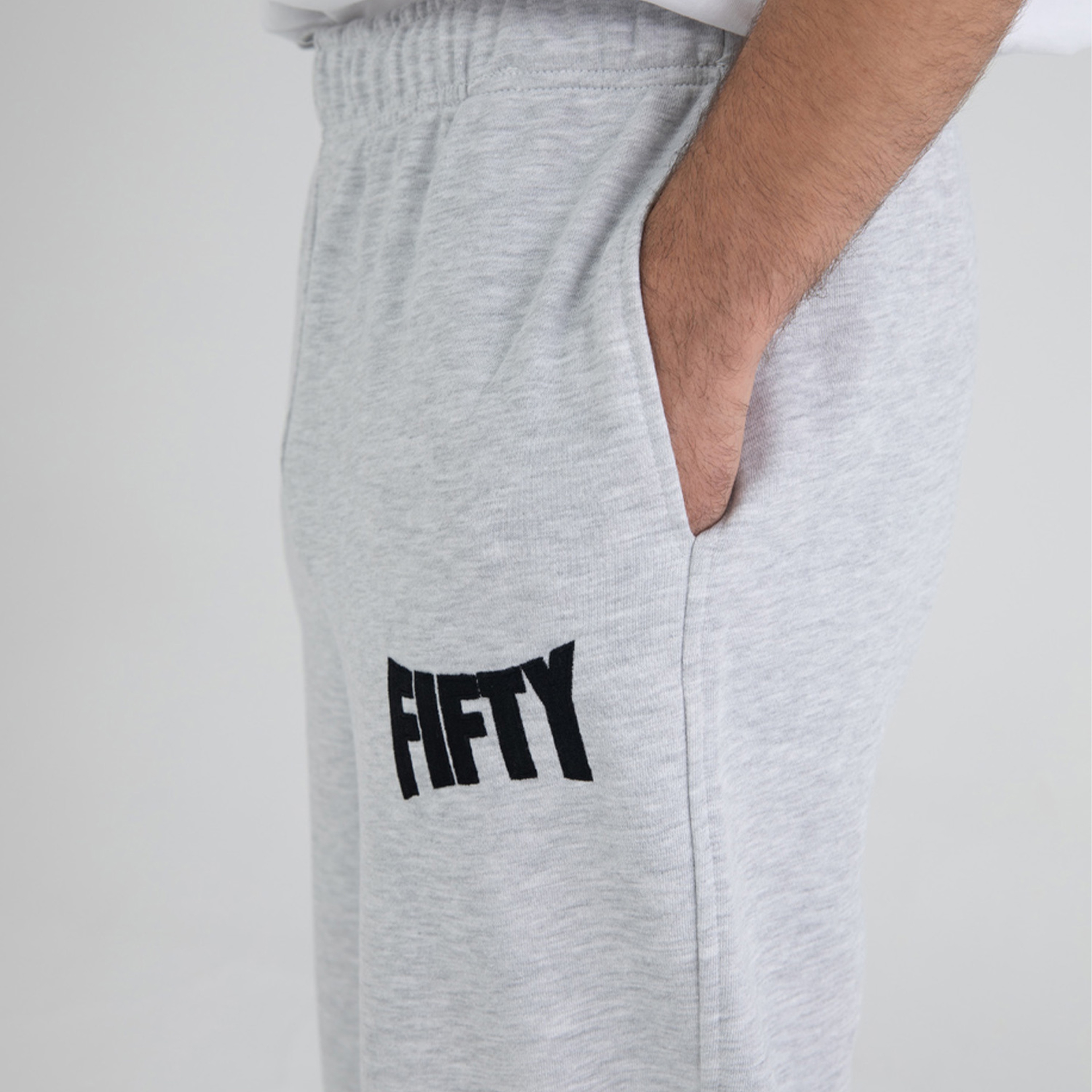 Fifty Pieces Loose Fit Erkek Gri Eşofman Altı