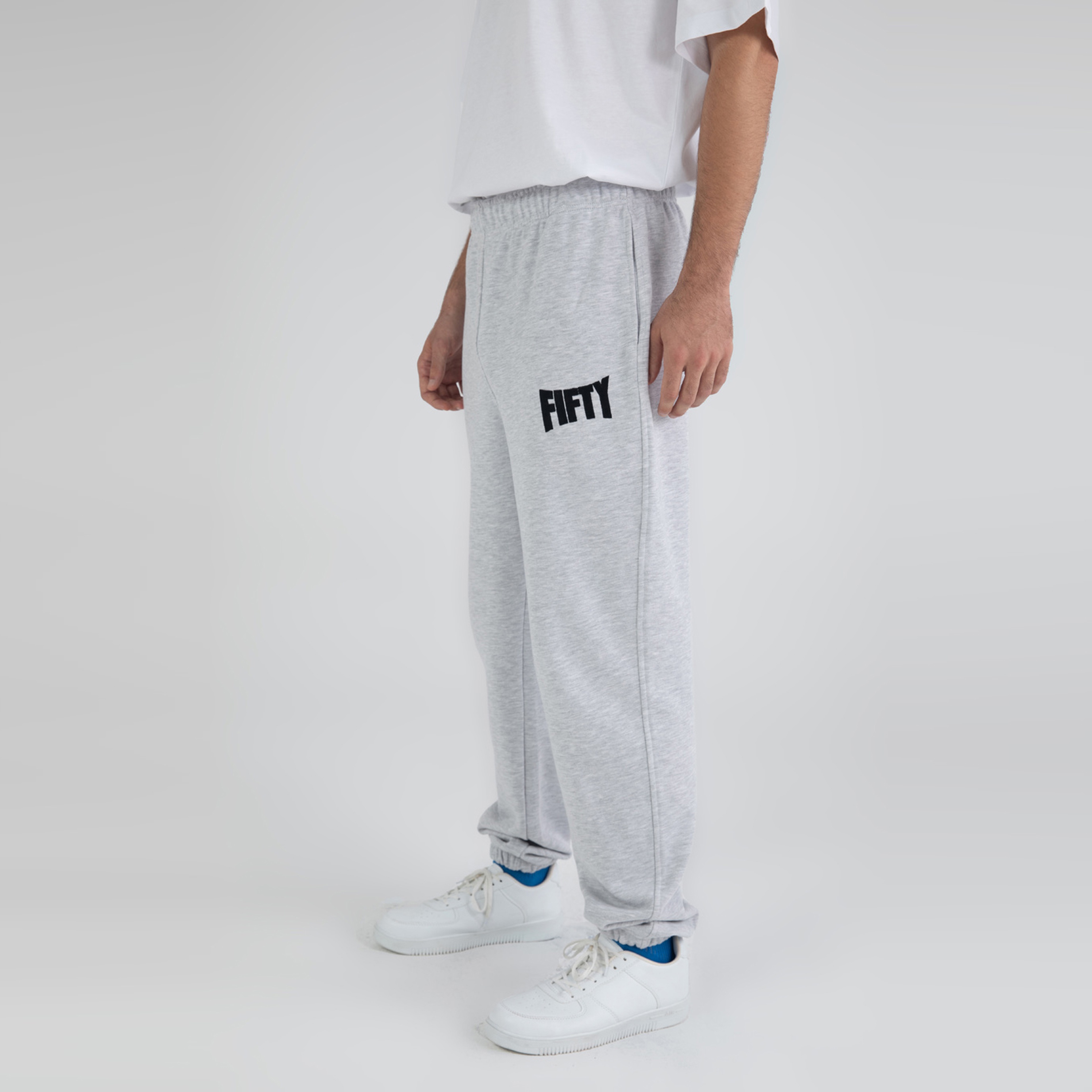 Fifty Pieces Loose Fit Erkek Gri Eşofman Altı