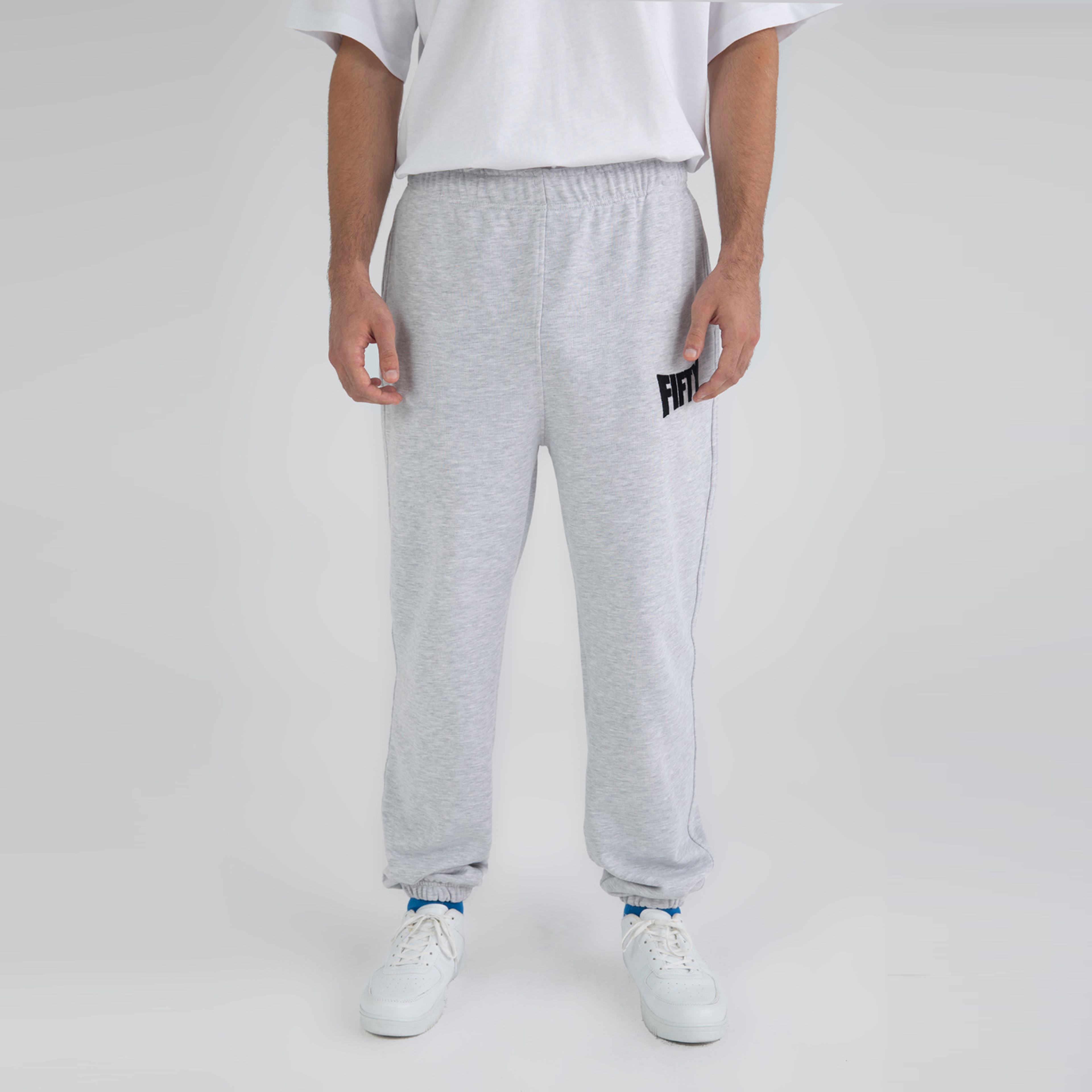 Fifty Pieces Loose Fit Erkek Gri Eşofman Altı